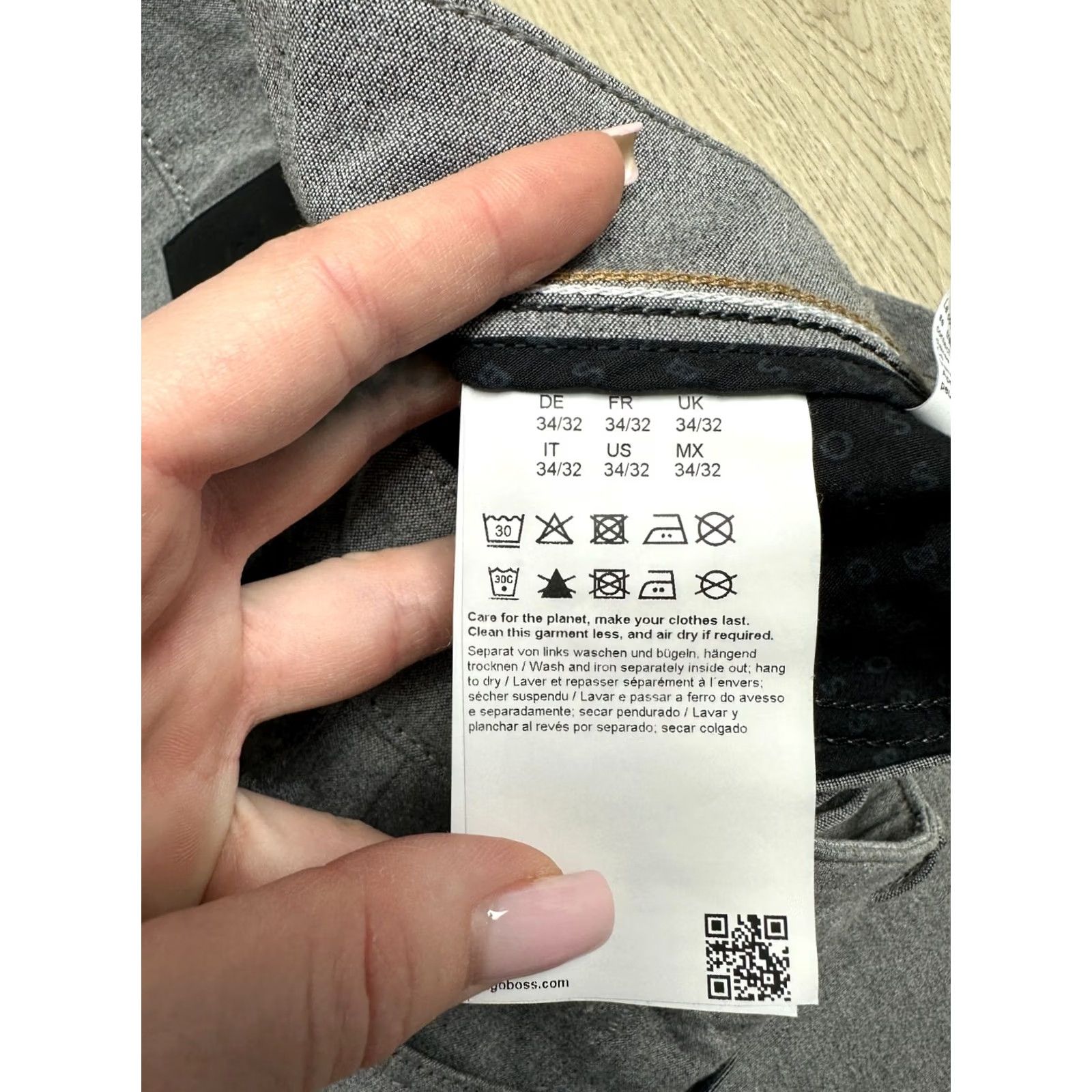Vintage Hugo Boss Delaware Chino Pants 34 Mens Gray Regular Inseam 32 Straight Pockets Vintage: No Size US 34 / EU 50 - 6 Thumbnail