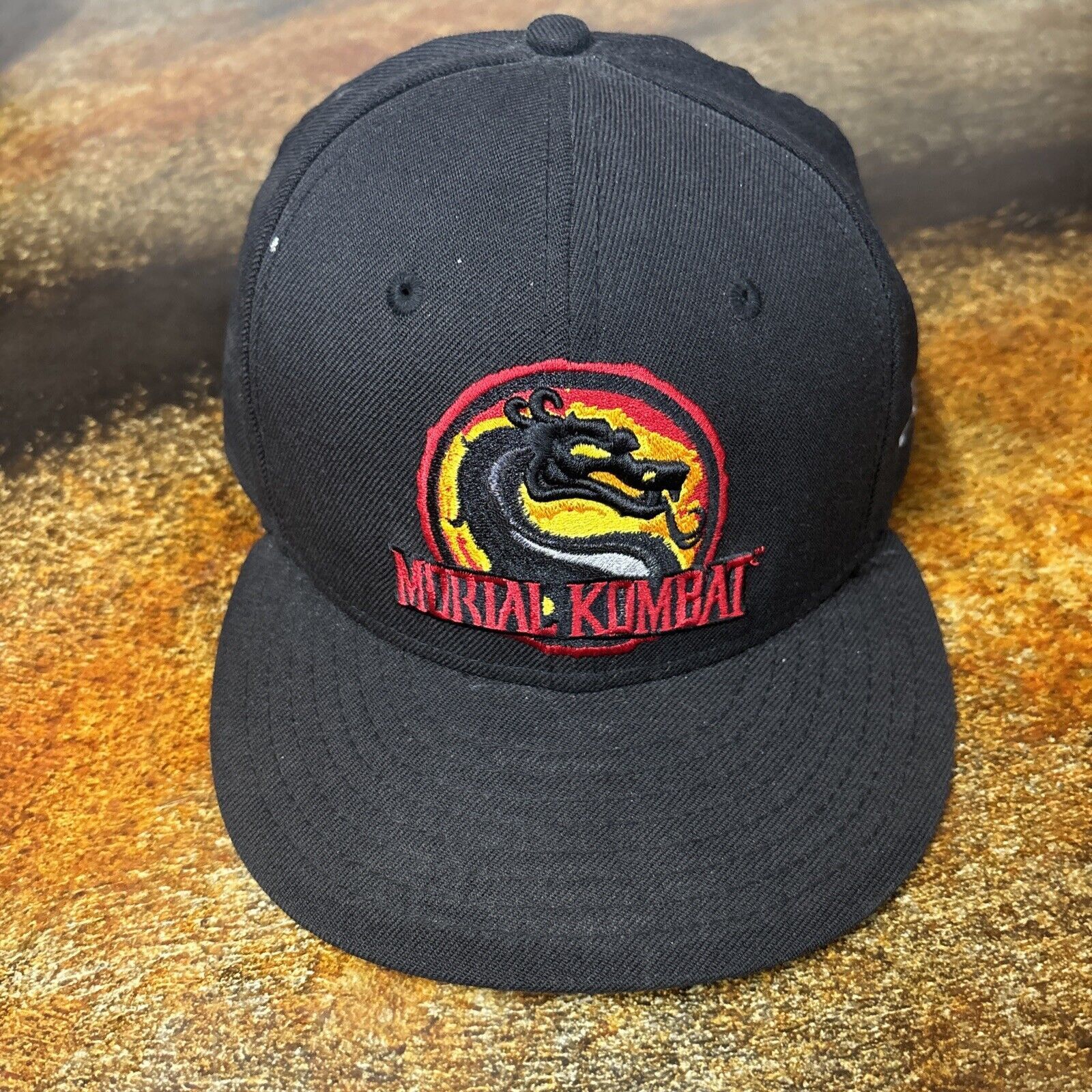 New Era Mortal Kombat Hat New Era Fitted Finish Him Size 7 3/8 Rare Size ONE SIZE - 7 Thumbnail