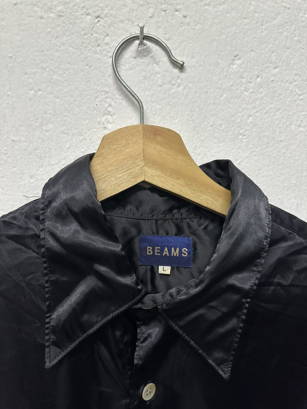 Beams Plus 1990 - Beams Japan 100% Nylon Pocket Button Up Shirt Size US L / EU 52-54 / 3 - 14 Thumbnail