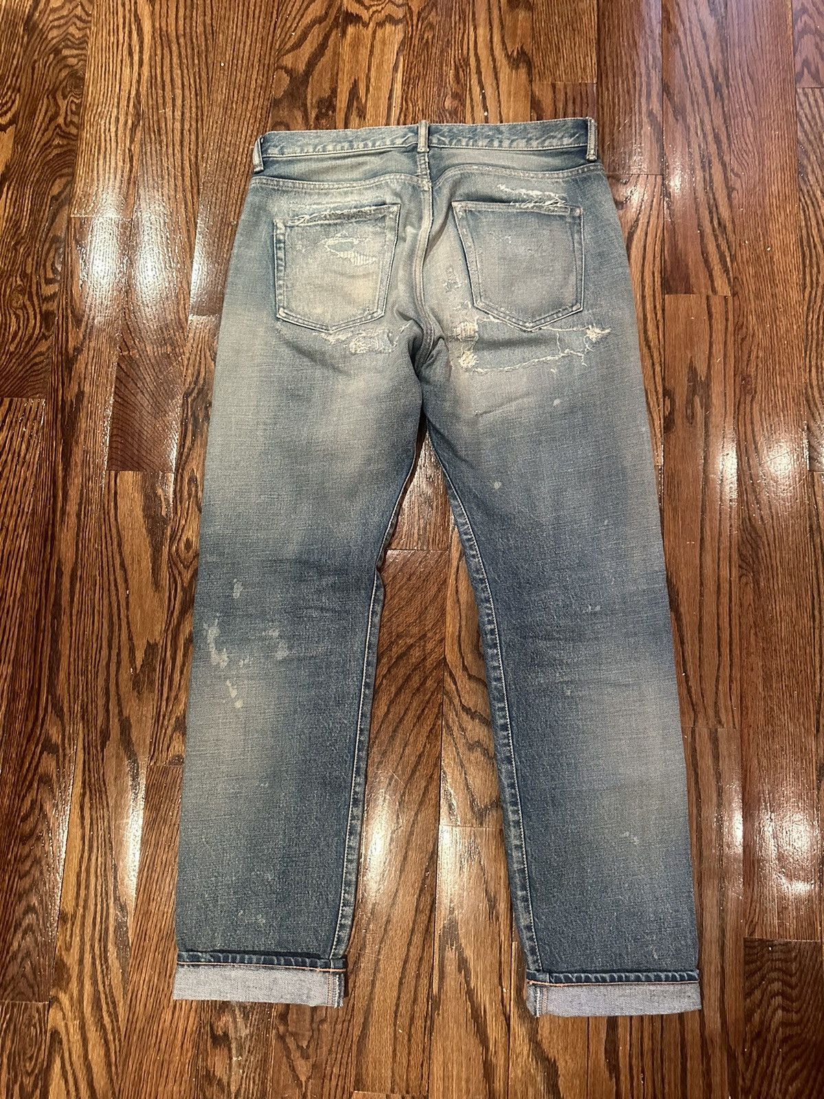 John Elliott Vintage Japanese Boro Repair Jeans Size US 31 - 5 Thumbnail