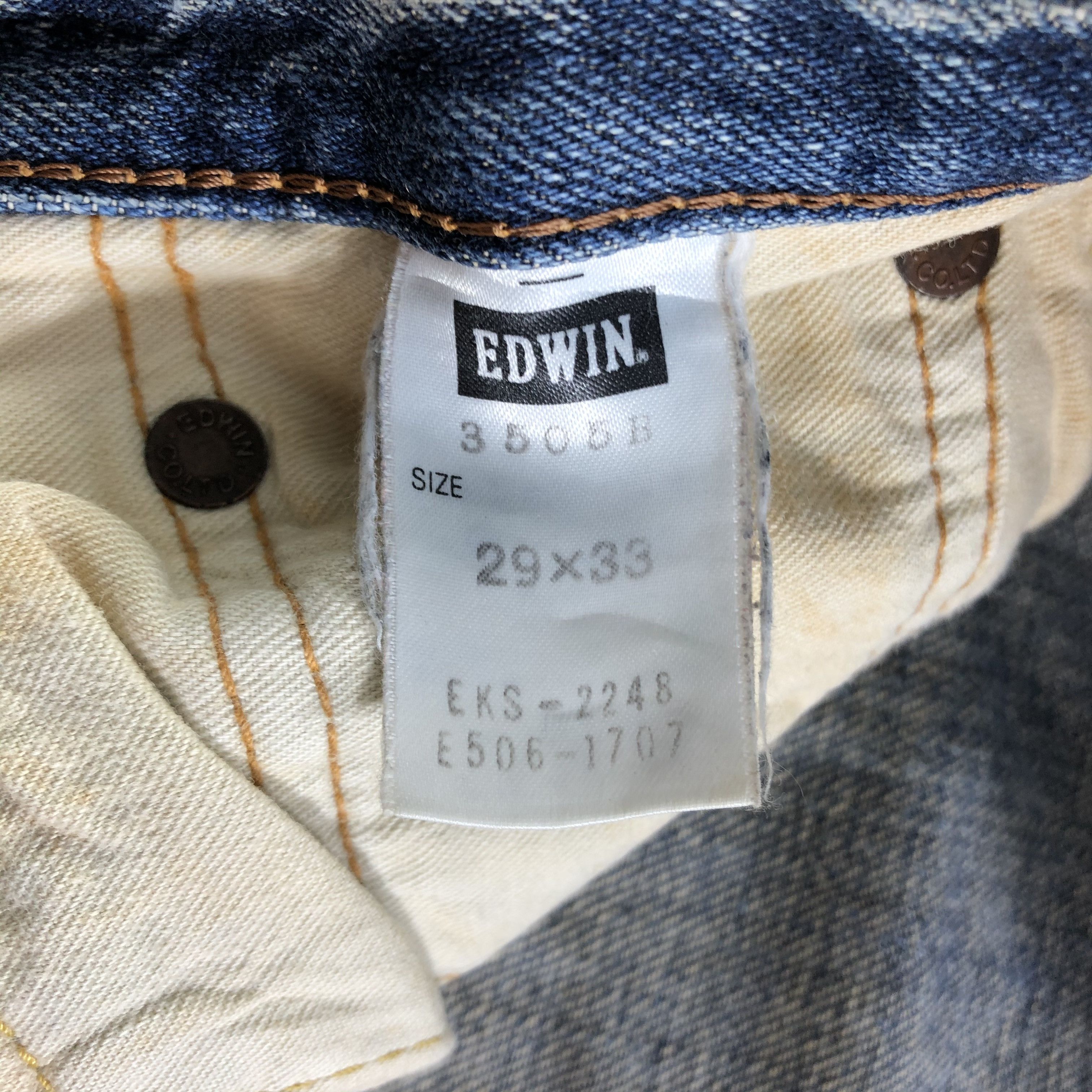 Edwin Vintage Blue Wash Edwin 505 Selvedge Jeans-JM3578 Size US 32 / EU 48 - 8 Thumbnail