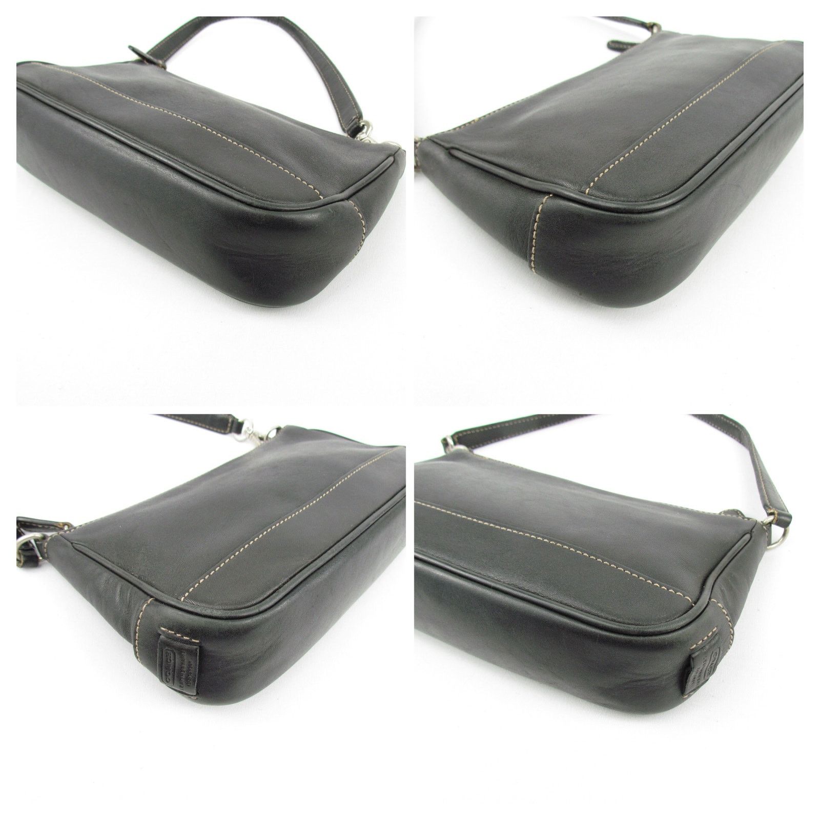 Coach Coach Y2K Vintage Black Leather Demi Bag Size ONE SIZE - 6 Thumbnail