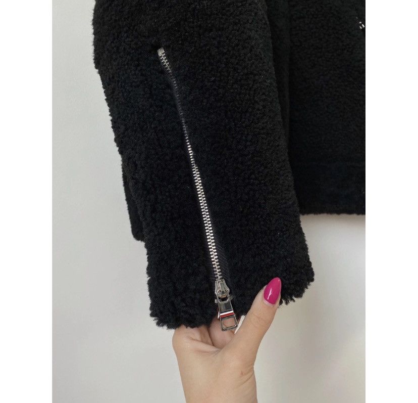 Tommy Hilfiger Tommy Hilfiger Shearling Leather Black Jacket, Size: XXL Size US XXL / EU 58 / 5 - 4 Thumbnail