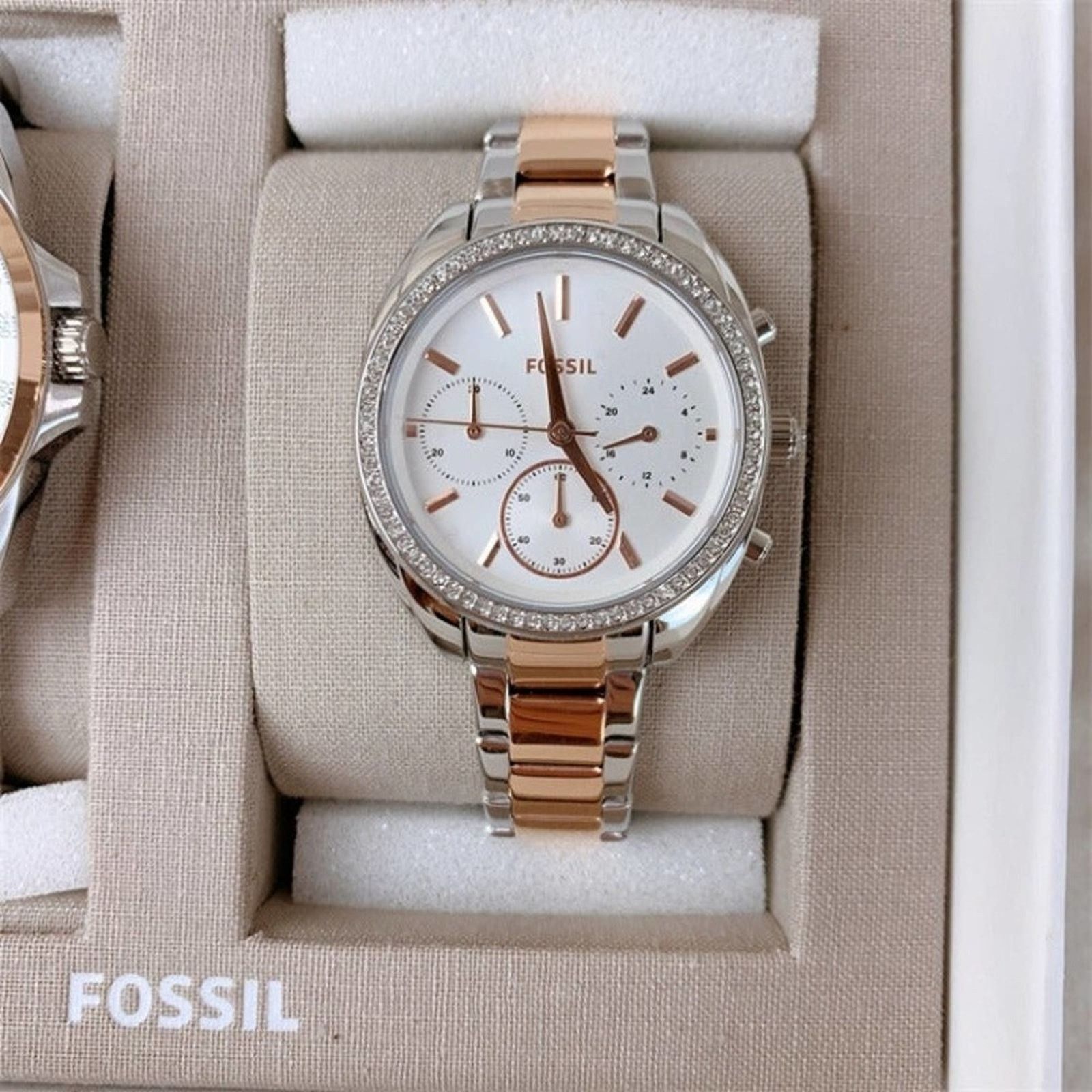 Fossil Fossil BQ2642SET His and Her Multifunction Two-Tone Watch Size ONE SIZE - 3 Thumbnail