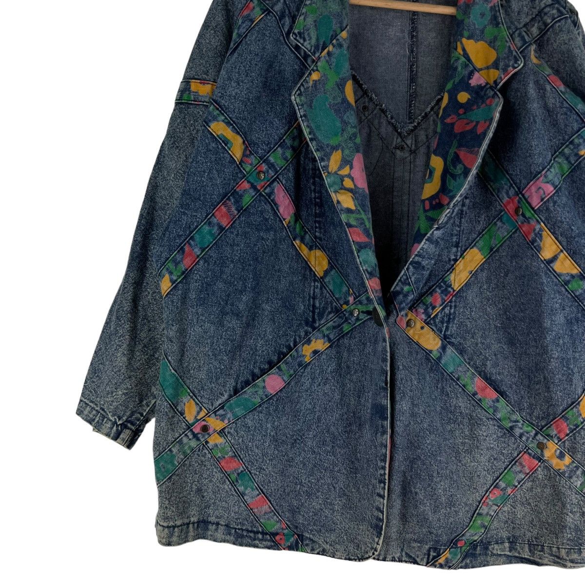 Japanese Brand 🔥VINTAGE DENIM BIKER JACKET RARE ISSEY MIYAKE STYLE Size US M / EU 48-50 / 2 - 4 Thumbnail