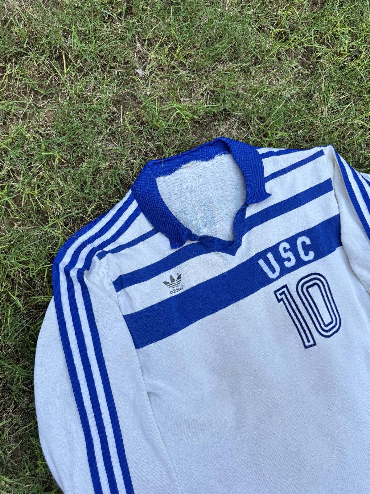 Adidas Vintage Adidas USC Münster 10# Sweatshirt 80s Size US L / EU 52-54 / 3 - 4 Thumbnail