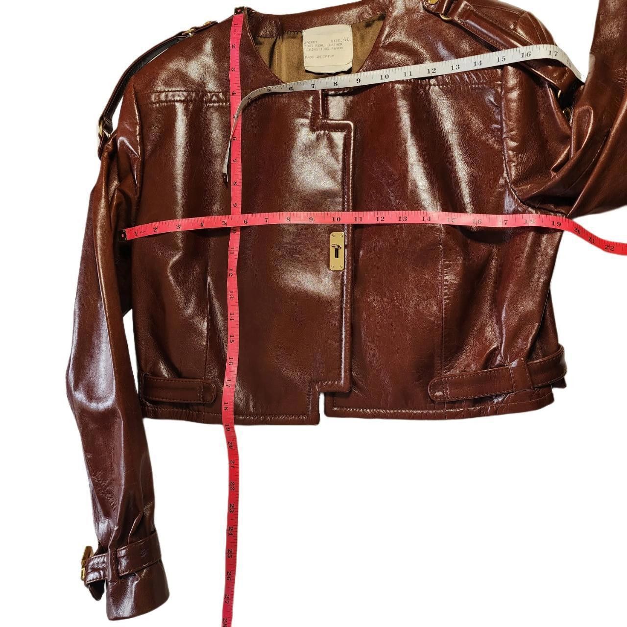 Moschino Moschino By Redwall. Vintage Brown Leather Jacket Size: 46 Size M / US 6-8 / IT 42-44 - 7 Thumbnail
