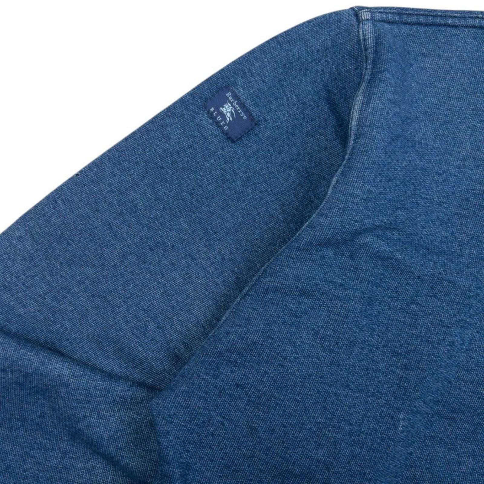 Burberry Vintage Burberry Blues Embroidered Sweatshirt Size L Size US L / EU 52-54 / 3 - 6 Thumbnail