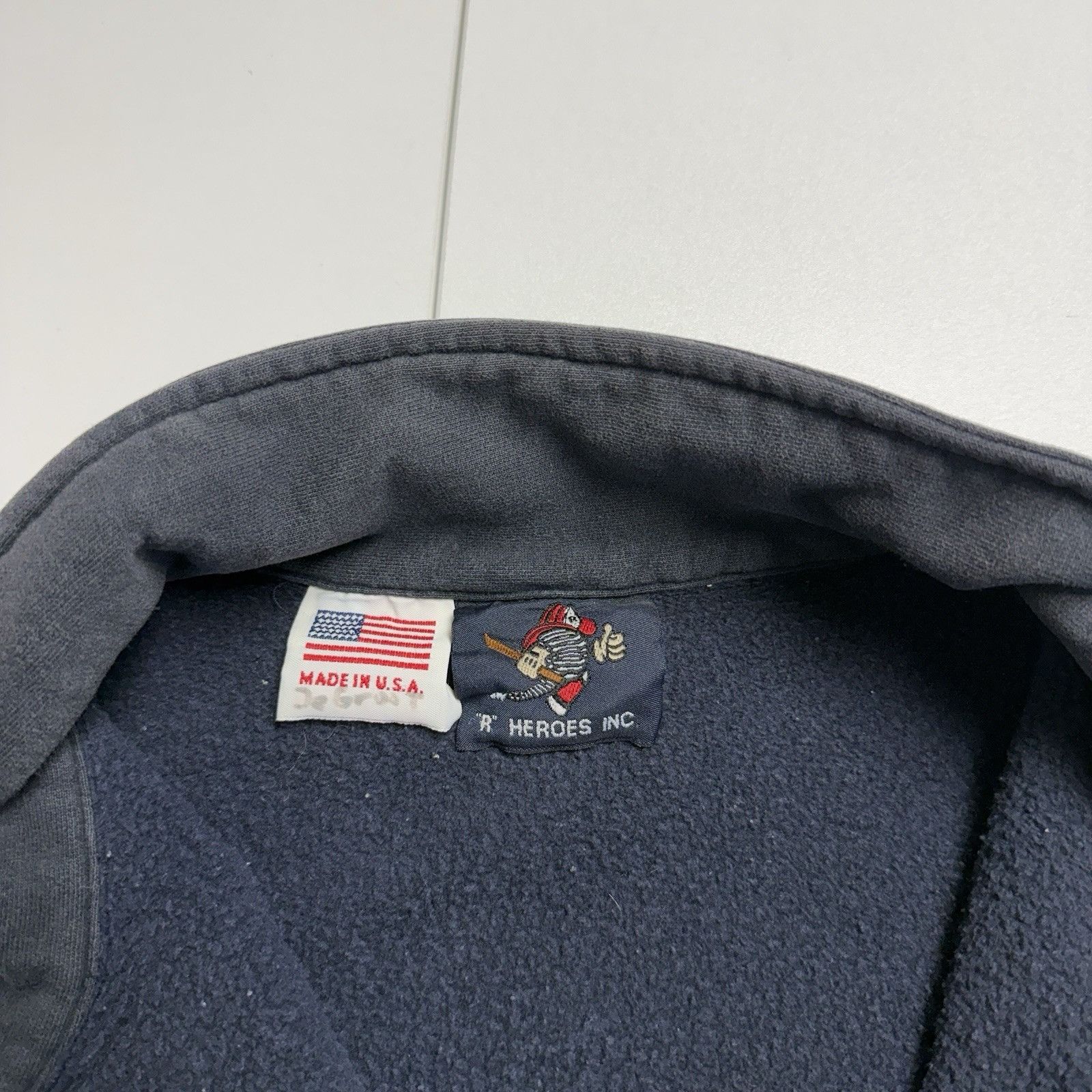 Vintage VTG Fireman Collared Quarter Zip Sweatshirt Mens Large R Her Size US L / EU 52-54 / 3 - 10 Thumbnail