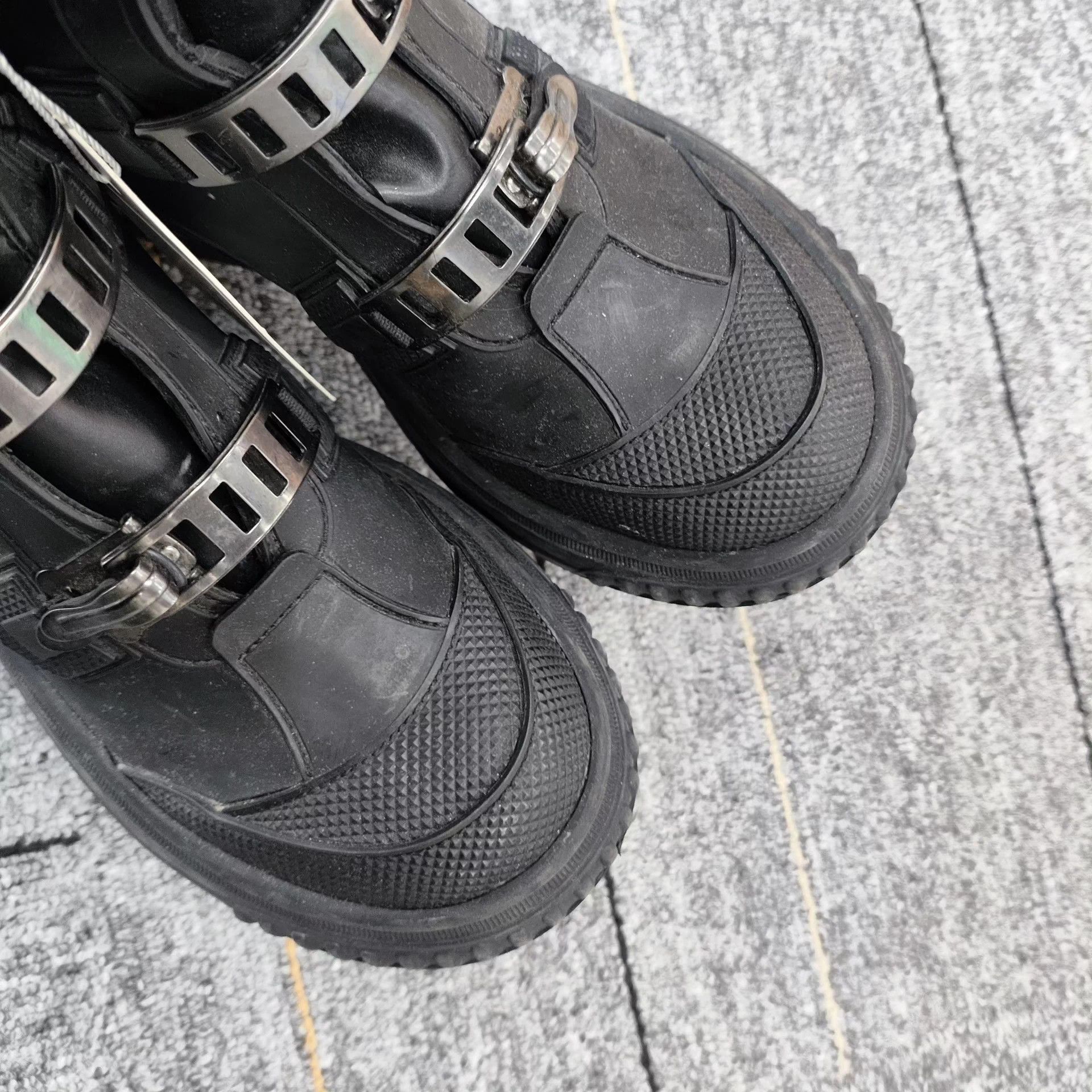 Dior Dior Black Leather Boots Size 35 Size US 4.5 / IT 34.5 - 3 Thumbnail