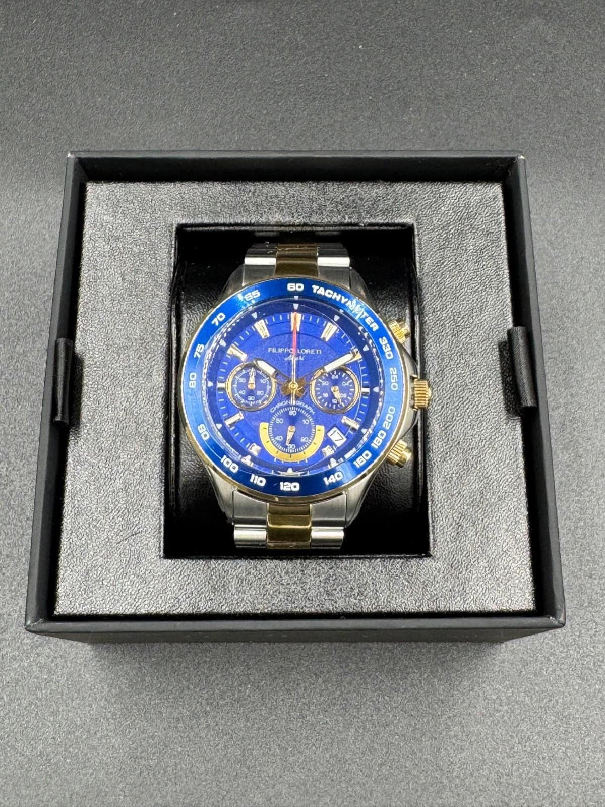 Other Filippo Loreti Ascari Monza Two Tone Blue Gold Steel Chronog Size ONE SIZE - 3 Thumbnail