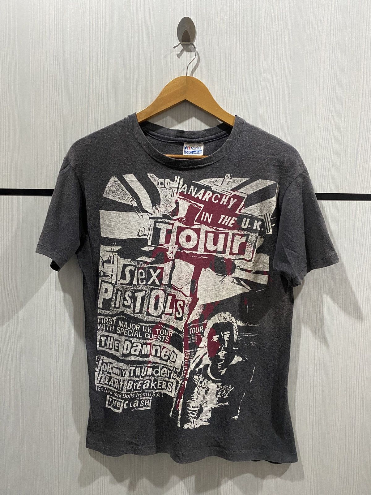 Band Tees × Vintage Vintage Sex Pistols Anarchy in Uk Tour Tee Size US M / EU 48-50 / 2 - 3 Thumbnail