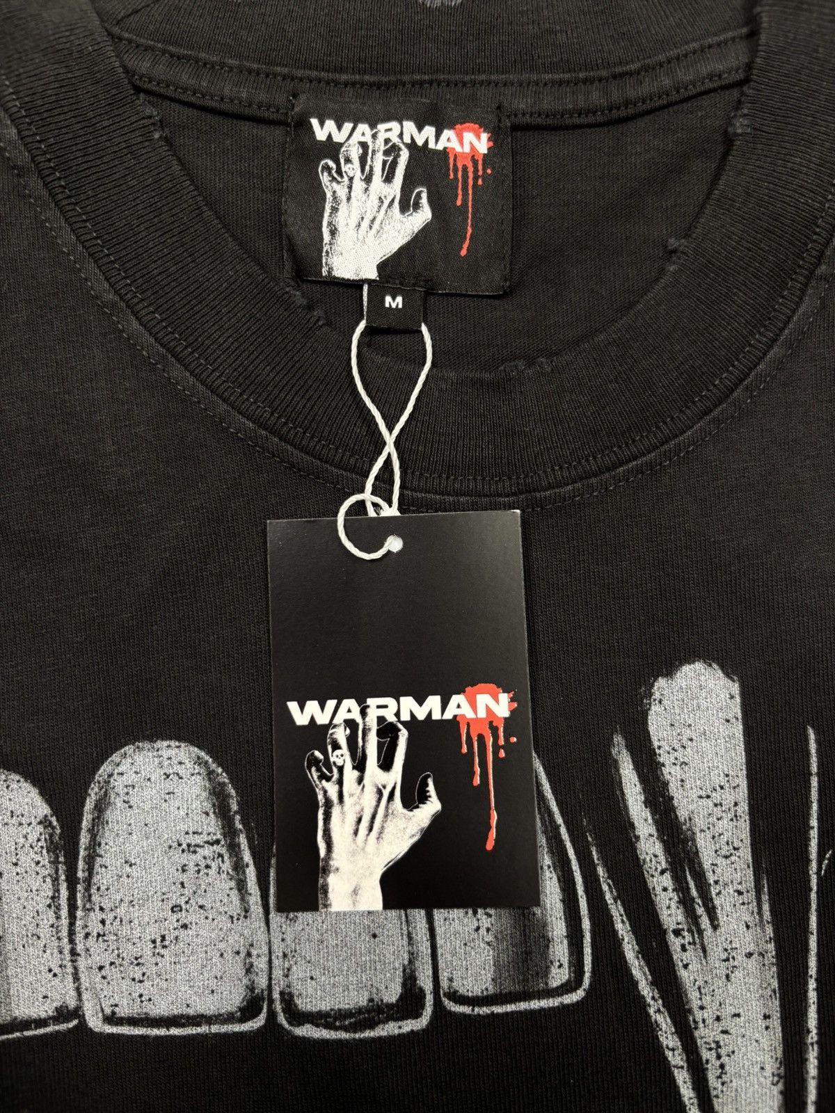 Vintage Warman Metalic Teeth Grapic T-Shirt, Black Size US M / EU 48-50 / 2 - 8 Thumbnail