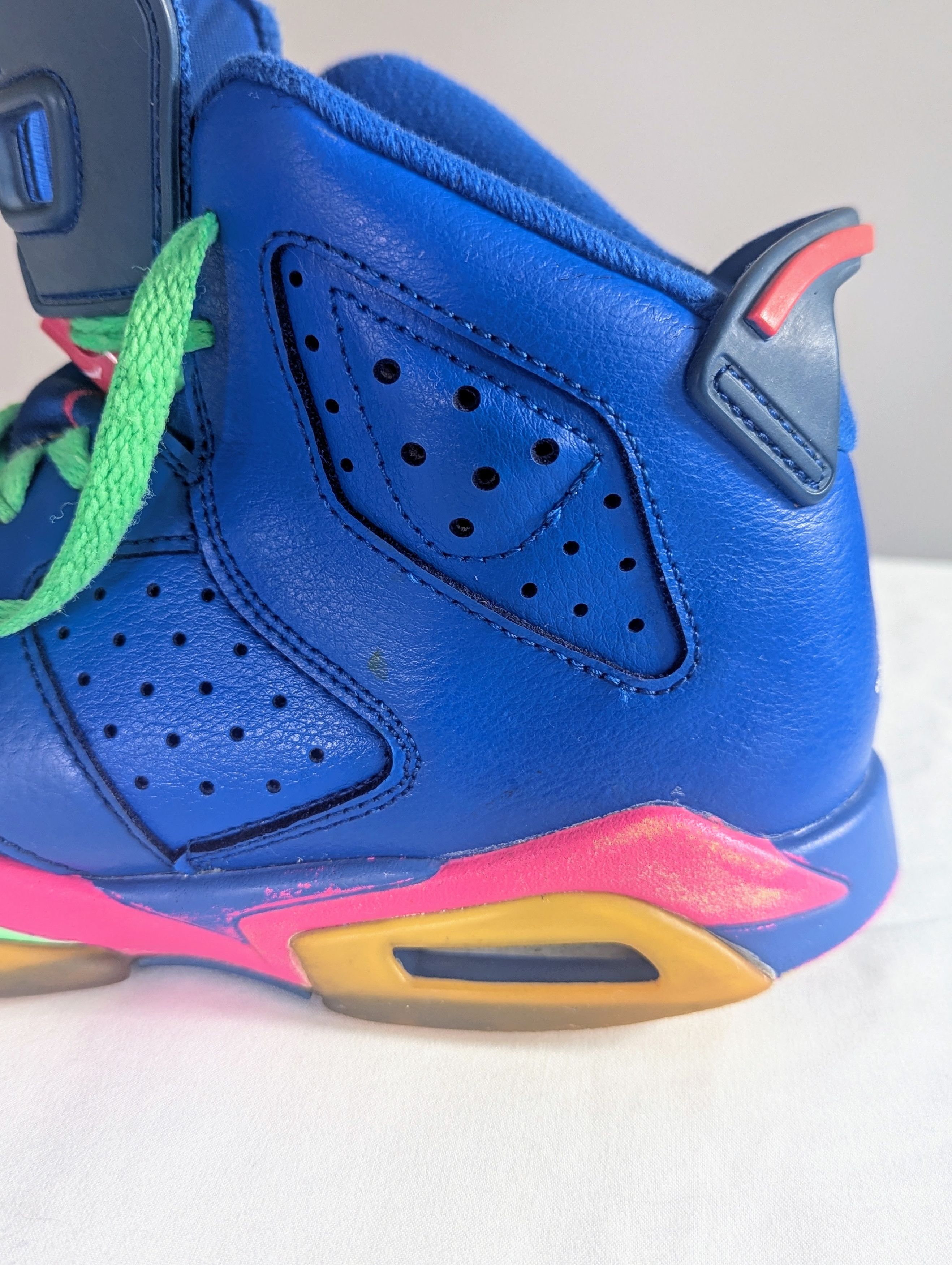Jordan Brand Air Jordan 6 Retro “Game Royal” GS Women 7.5 – 2013-14 Size US 7.5 / IT 37.5 - 7 Thumbnail