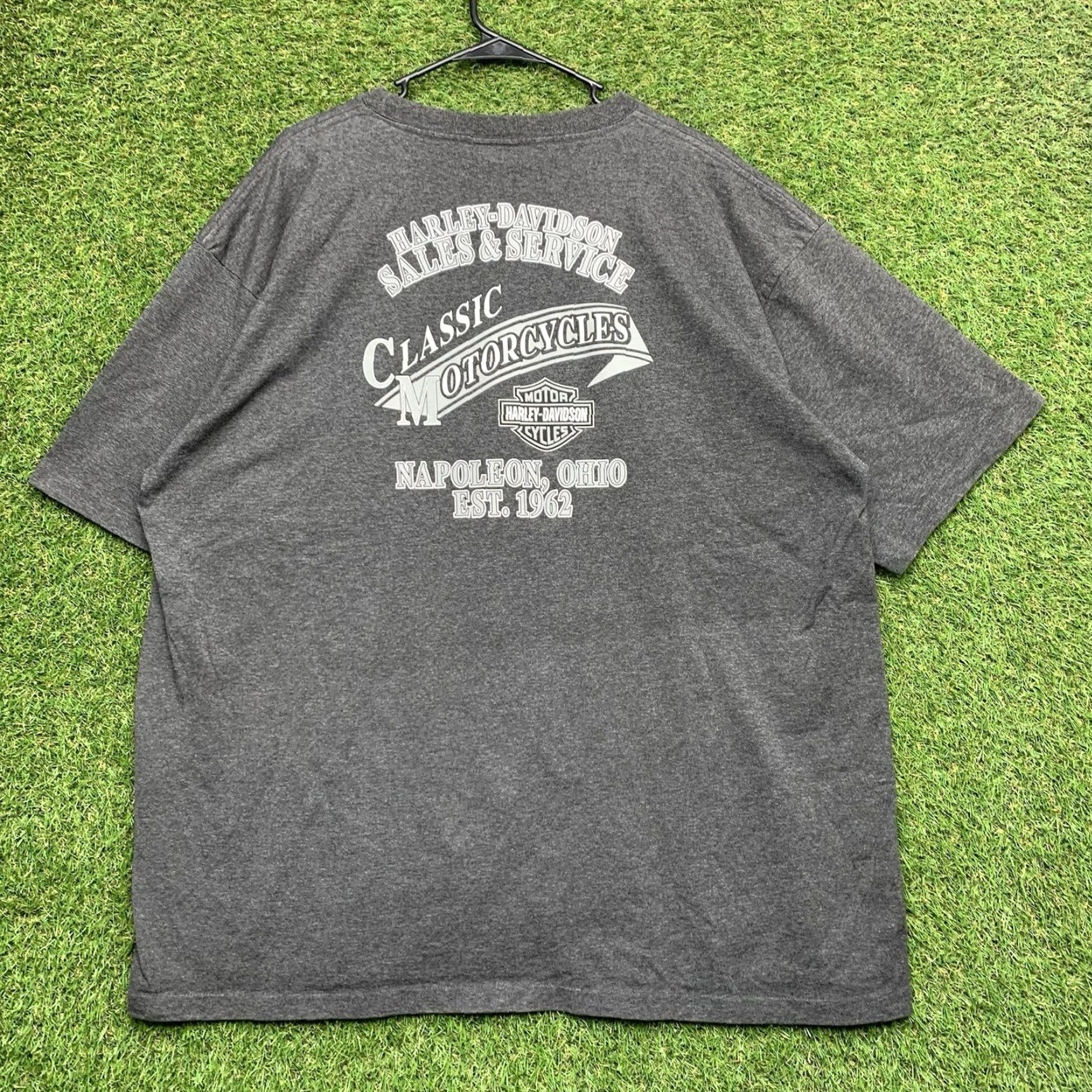 Harley Davidson VINTAGE Harley-Davidson T-Shirt Mens L Short Sleeve Red Biker Motorcycle 90s USA Size US L / EU 52-54 / 3 - 2 Thumbnail