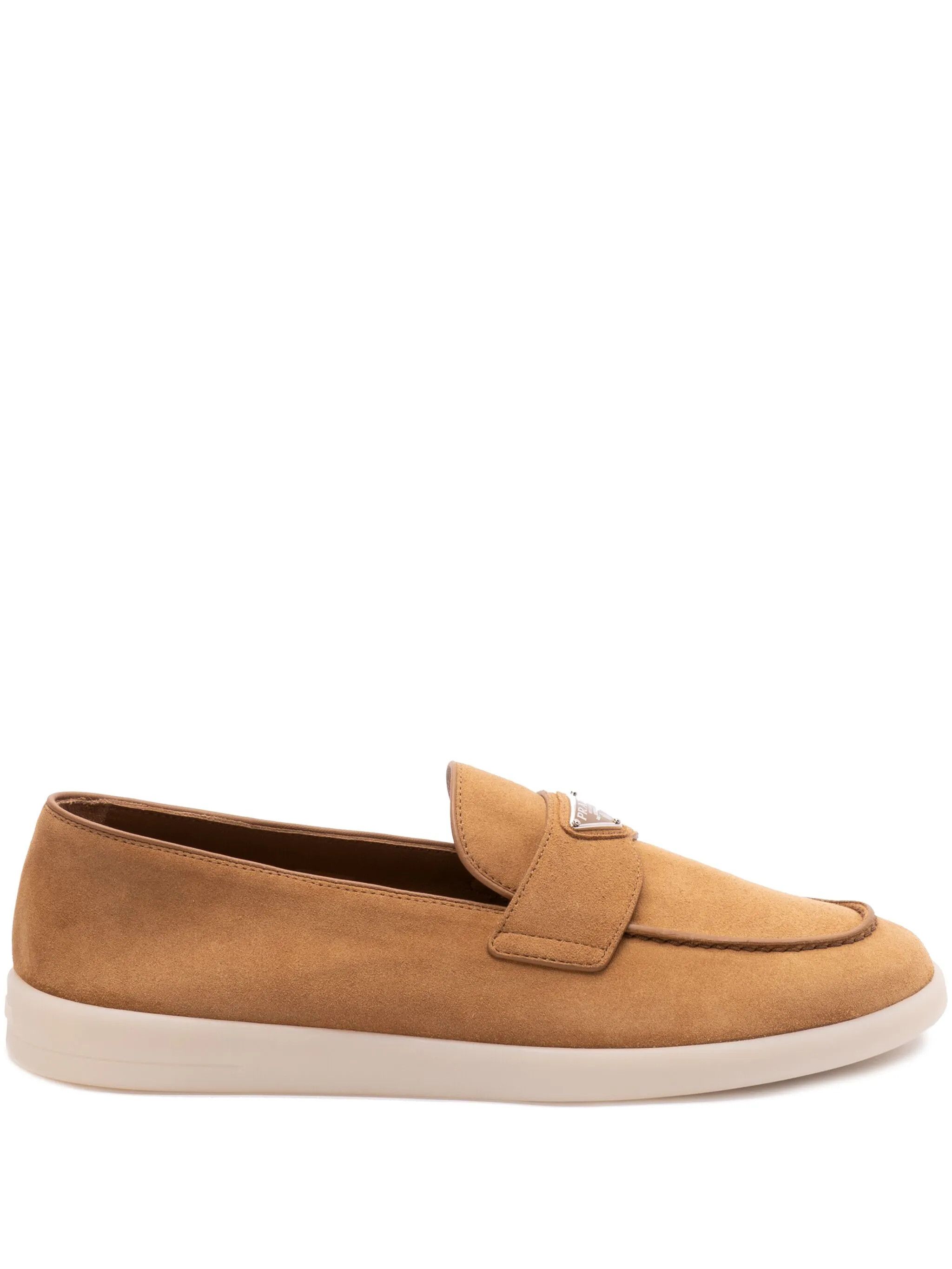 Prada o1w1db10426 Suede Loafers in Brown Size US 10 / EU 43 - 1 Thumbnail