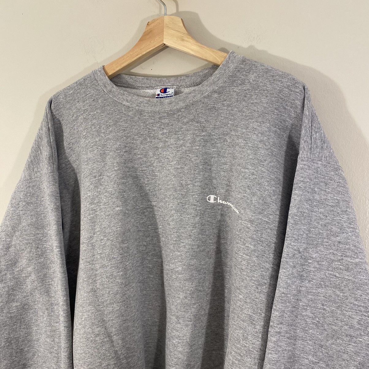 Champion × Vintage Vintage 90s Champion Boxy Logo Crewneck Sweatshirt Size US L / EU 52-54 / 3 - 3 Thumbnail