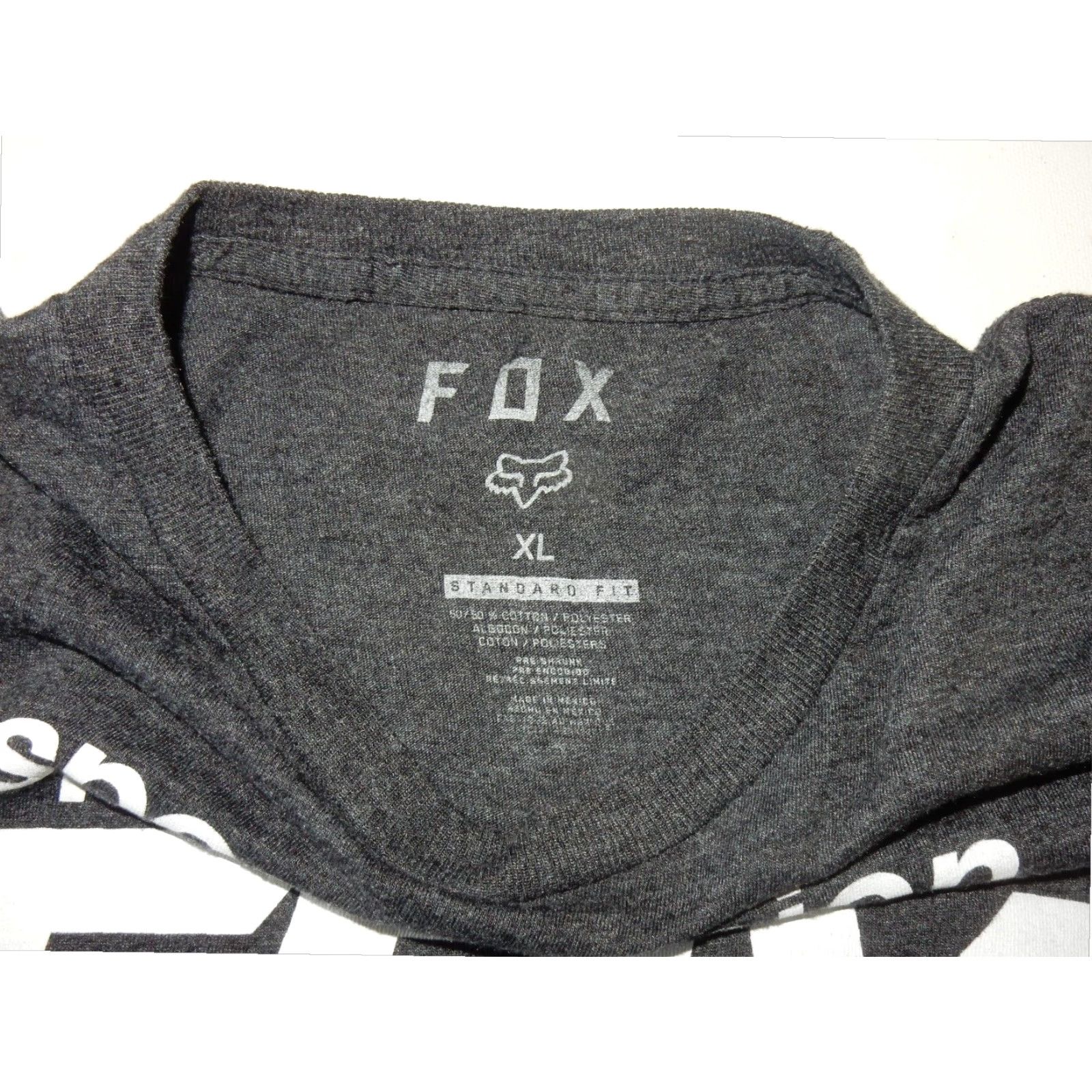 Fox Racing Fox Racing Graphic Print T Shirt Adult Extra Large Gray Mens Size US XL / EU 56 / 4 - 3 Thumbnail