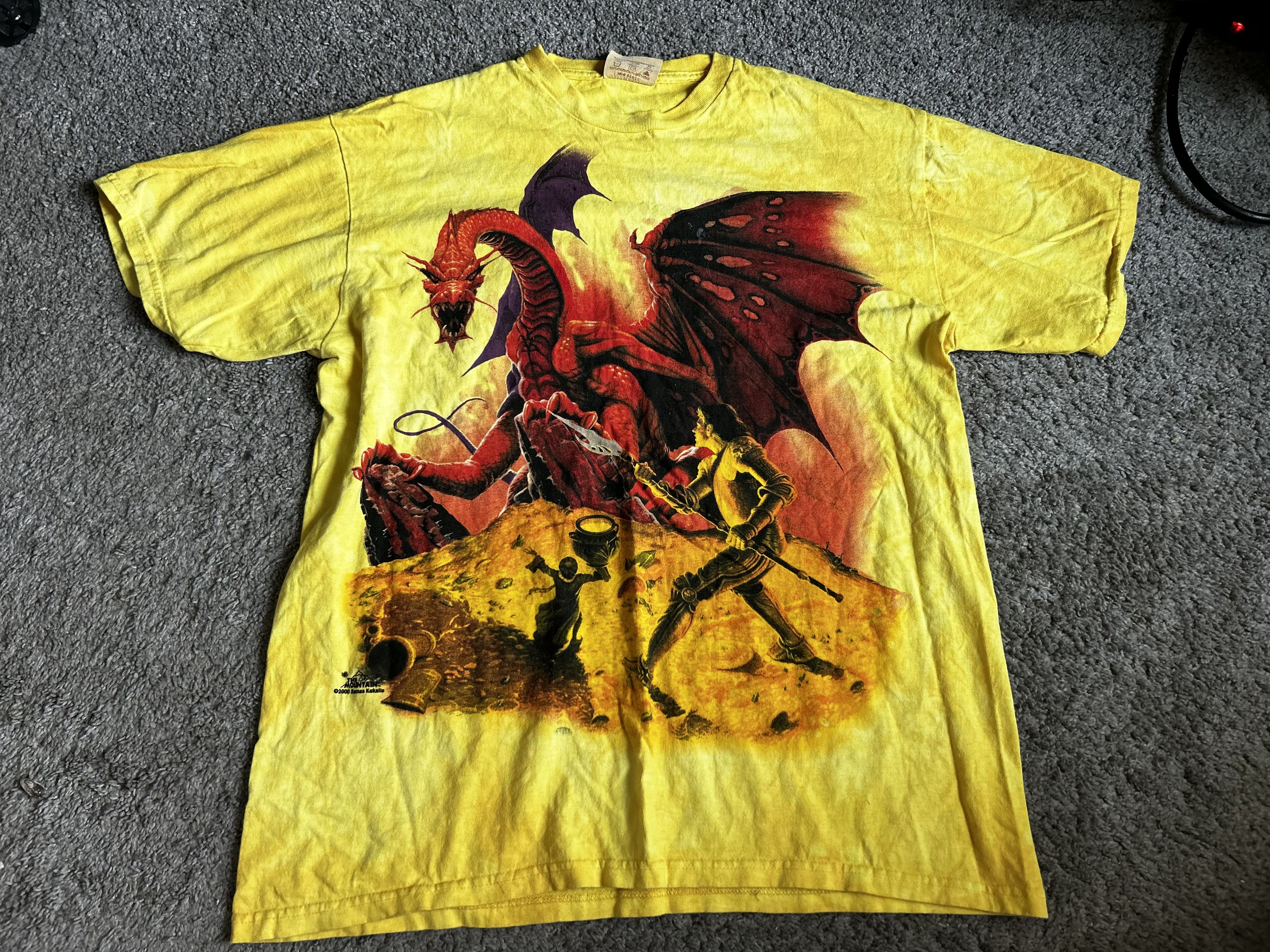 The Mountain Vintage The Mountain Shirt Dragon vs Knight Y2K Grail Size US L / EU 52-54 / 3 - 1 Thumbnail
