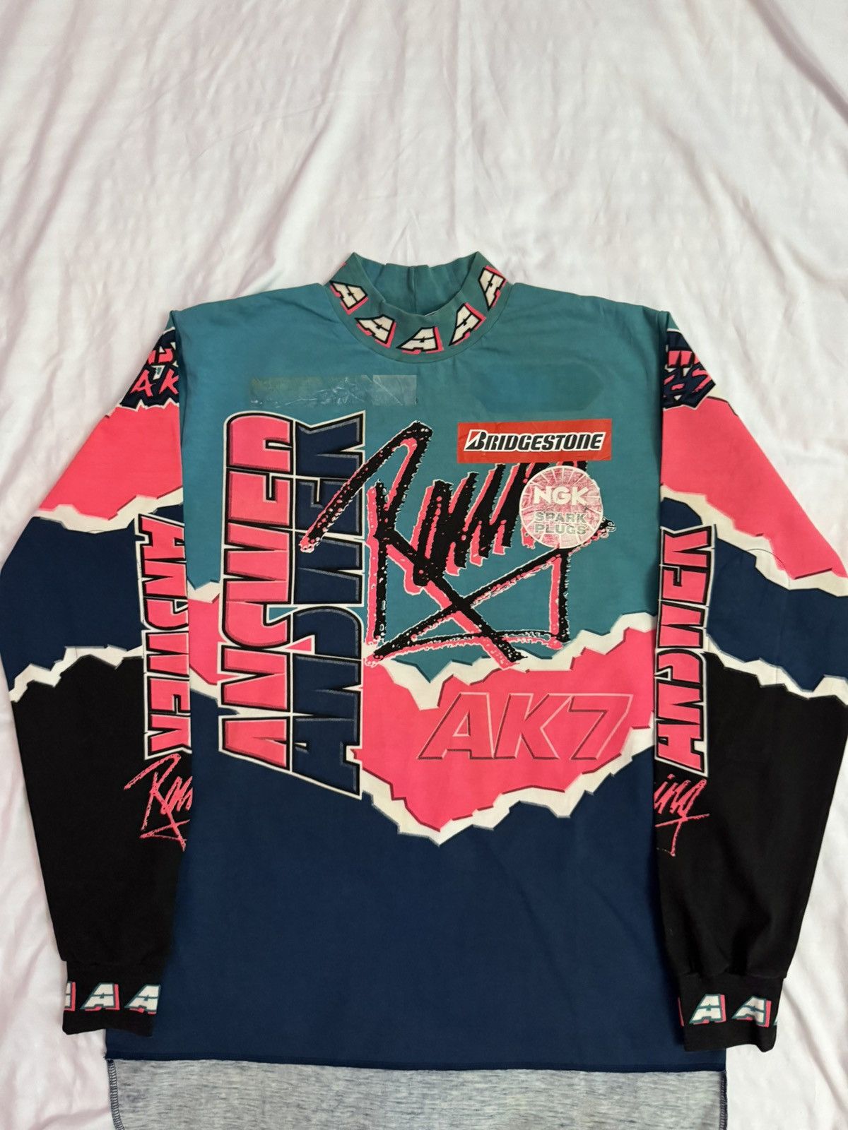 Vintage Vintage 90s Answer Racing Motocross Jersey Size US M / EU 48-50 / 2 - 4 Thumbnail