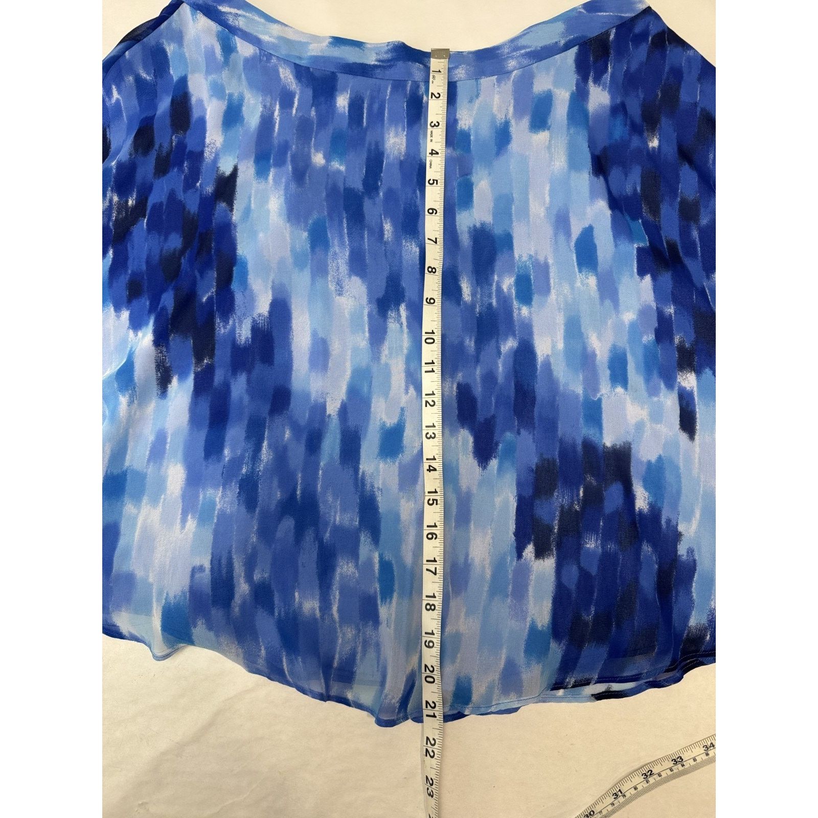 Calvin Klein Calvin Klein Skirt Blue Print Fairy Feminine Romantic 12 Size 34" / US 12 / IT 48 - 4 Thumbnail