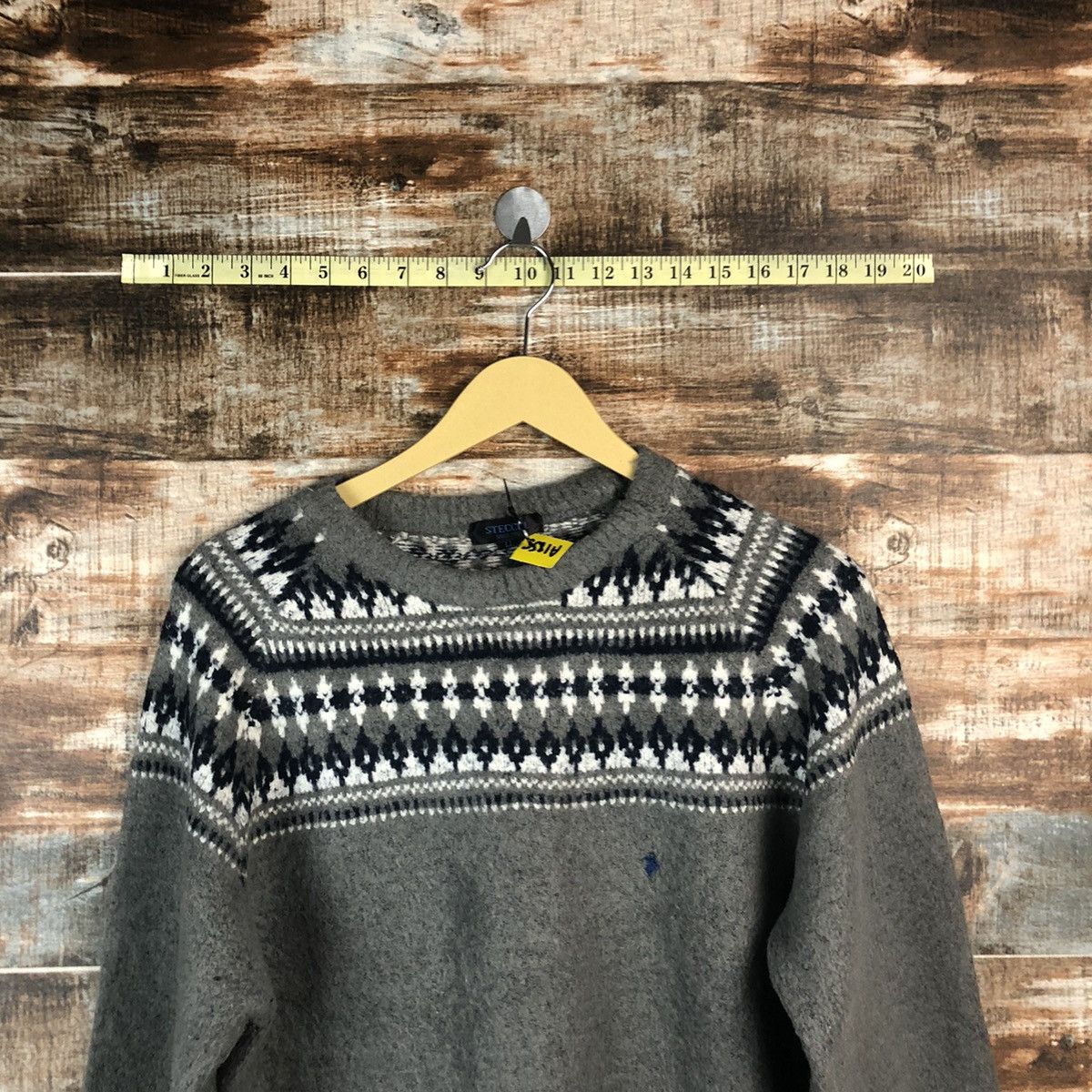 Japanese Brand Steccel Grey vintage Knitwear #A1855 Size M / US 6-8 / IT 42-44 - 4 Thumbnail