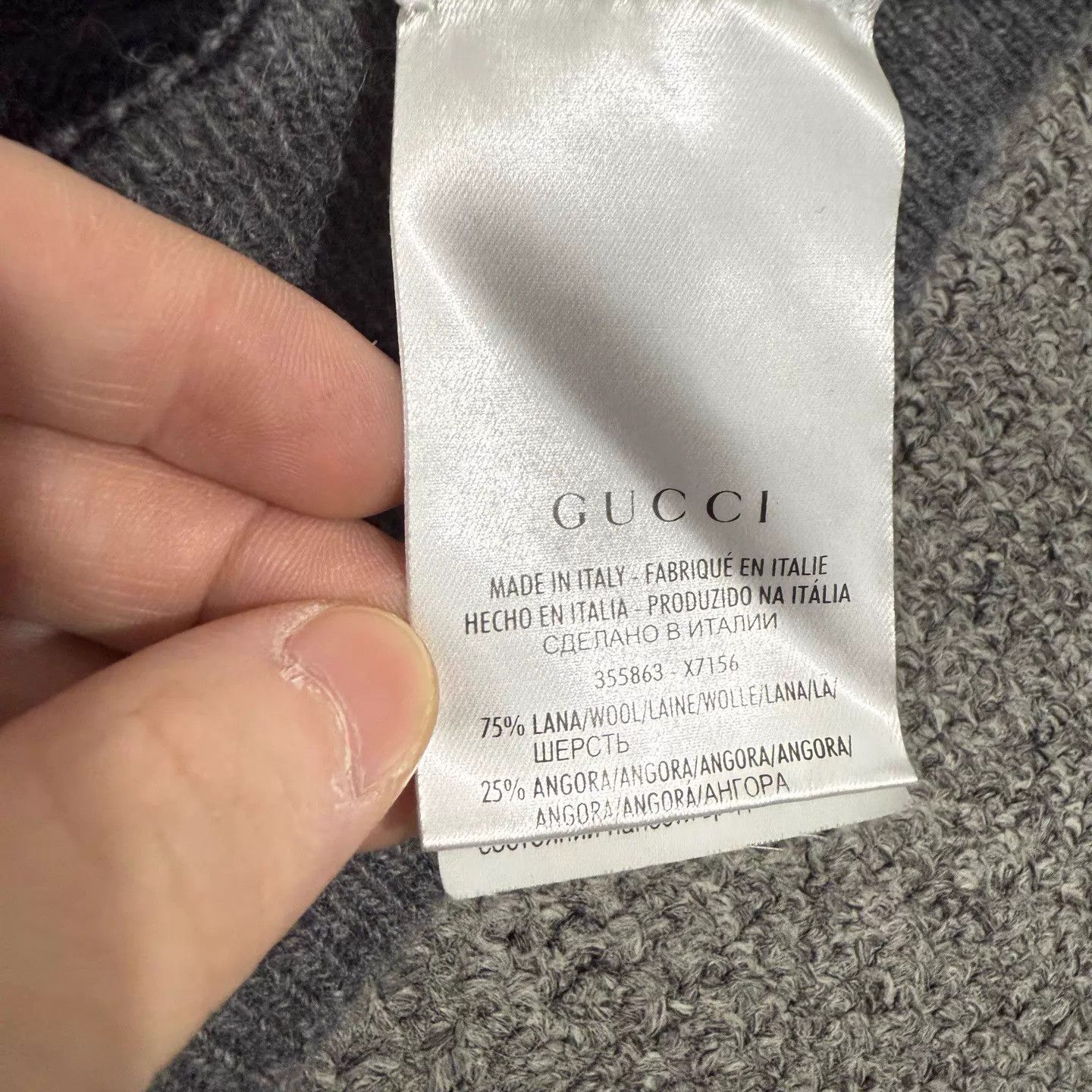 Gucci Gucci Gray & White Colorblocked Knit Sweater S 95 New Size US S / EU 44-46 / 1 - 4 Thumbnail