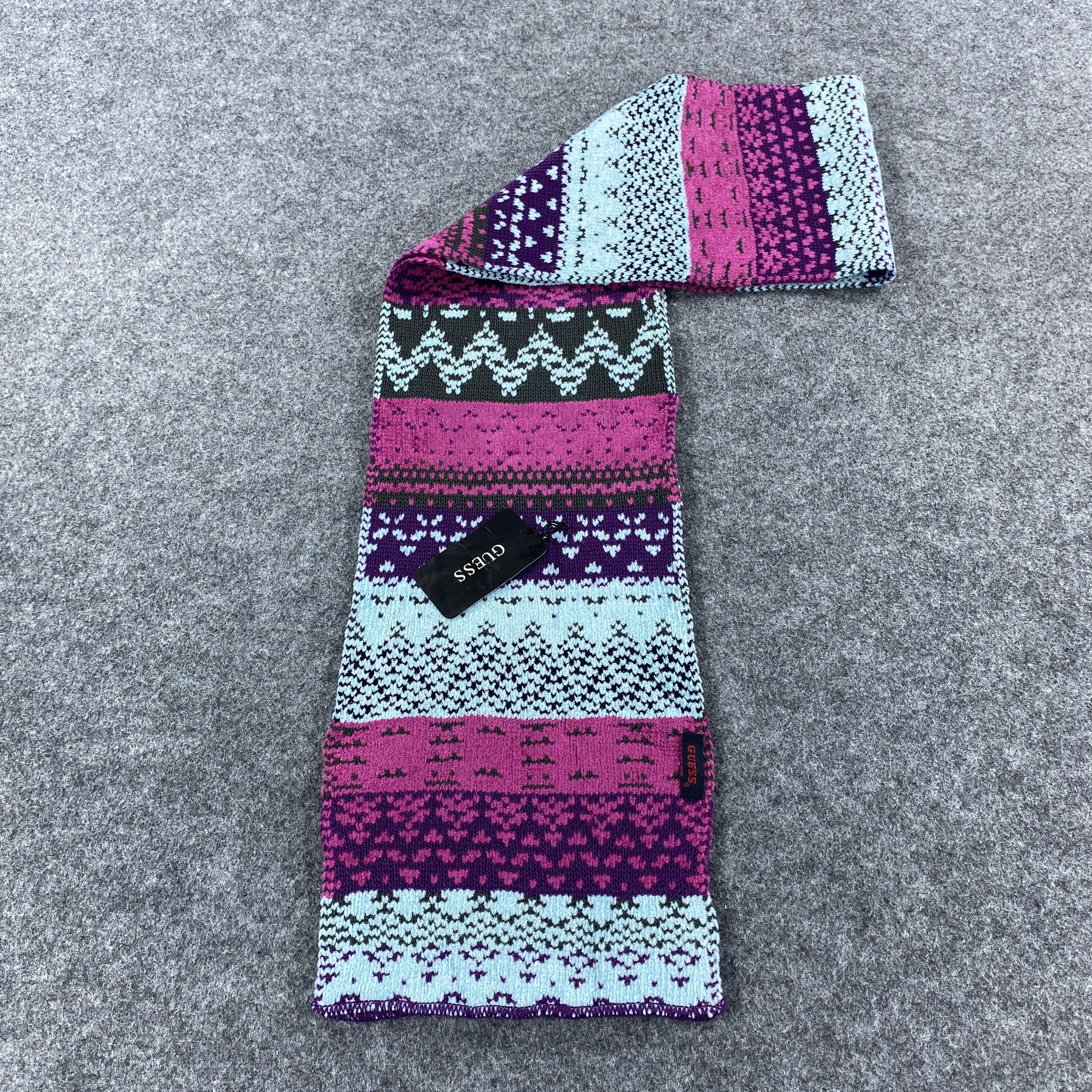 Guess × Vintage GF10447 Guess Scarf Neck Wear Muffler Nova Check Size ONE SIZE - 6 Thumbnail