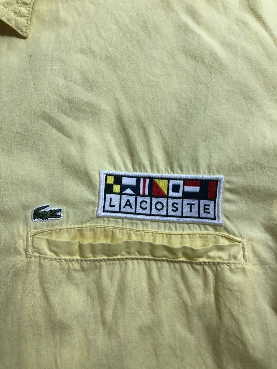 Japanese Brand × Lacoste × Vintage Vintage 90's Lacoste Shirts Short Sleeve Single Pocket Size US L / EU 52-54 / 3 - 8 Thumbnail