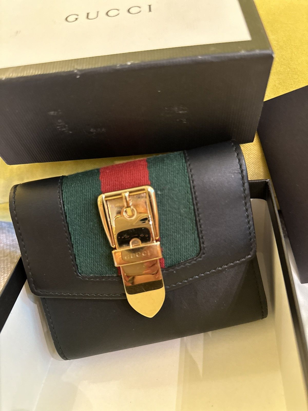 Gucci Gucci Ophidia Compact wallet tri-fold Size ONE SIZE - 10 Thumbnail