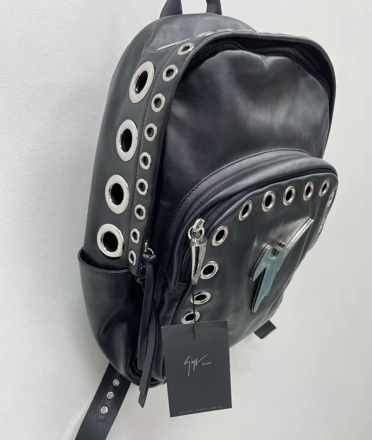 Giuseppe Zanotti Giuseppe Zanotti GZ Full Leather Backpack J30 Size ONE SIZE - 3 Thumbnail