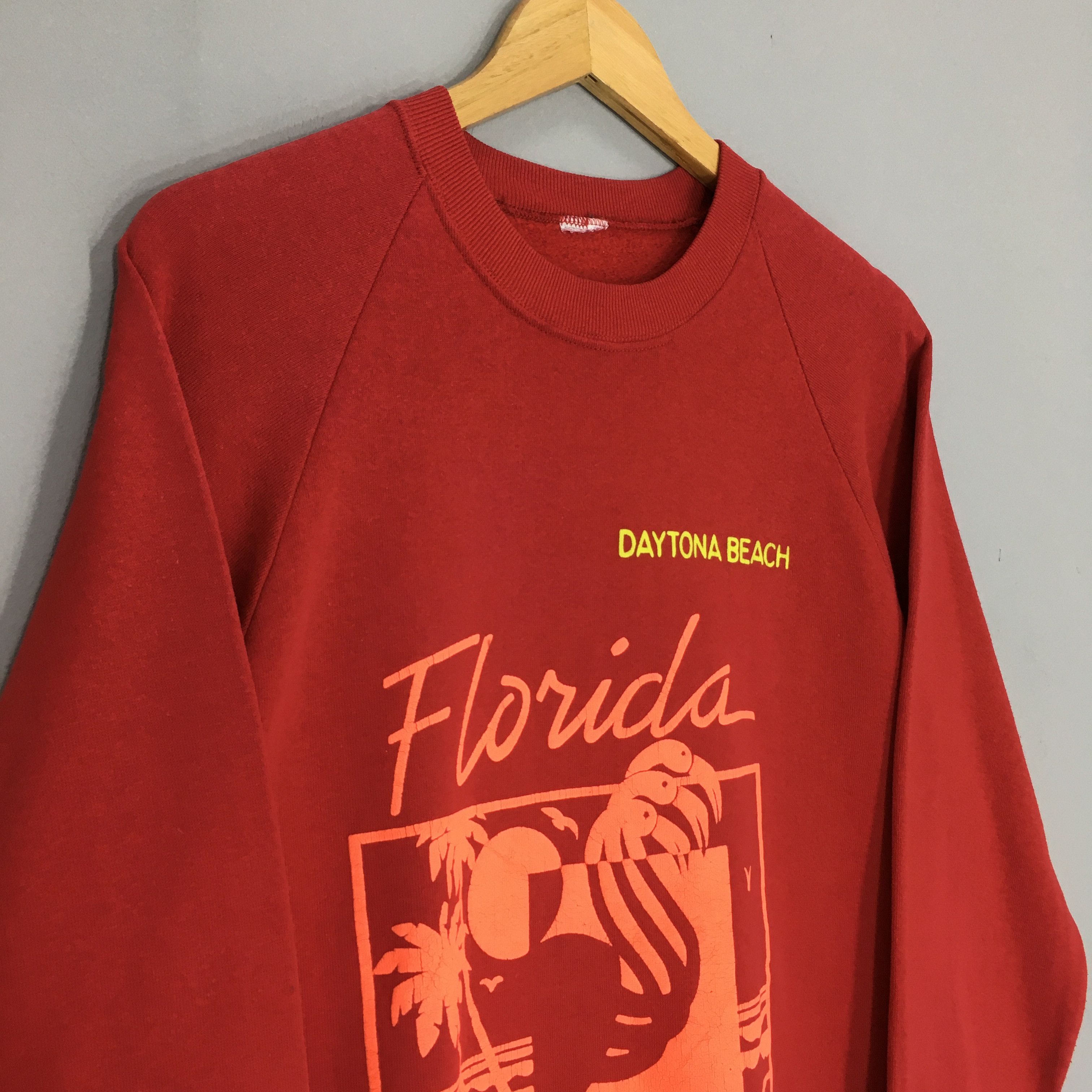 Vintage Vintage 90s Daytona Beach Florida Sweatshirt Medium Size US M / EU 48-50 / 2 - 3 Thumbnail