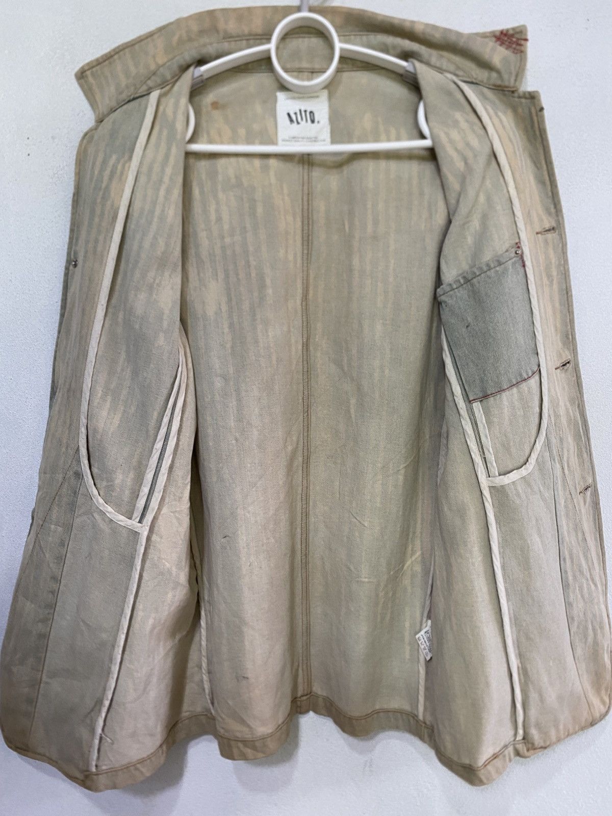 Le Grande Bleu (L.G.B.) Azito Distress Denim Jacket Button Up Size US L / EU 52-54 / 3 - 12 Thumbnail