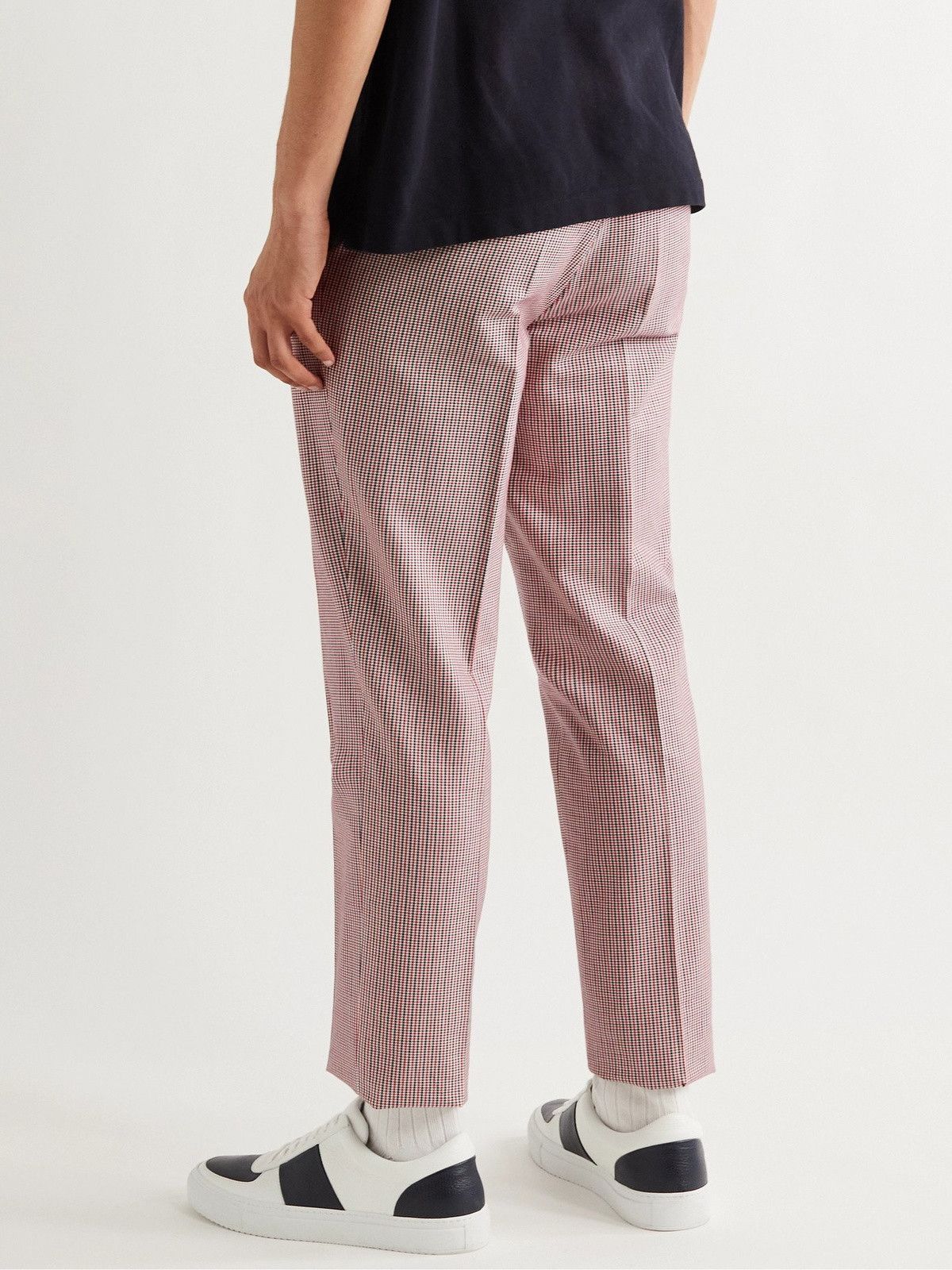 Mr P. Tapered Puppytooth Stretch-Cotton Golf Trousers Size US 32 / EU 48 - 6 Thumbnail