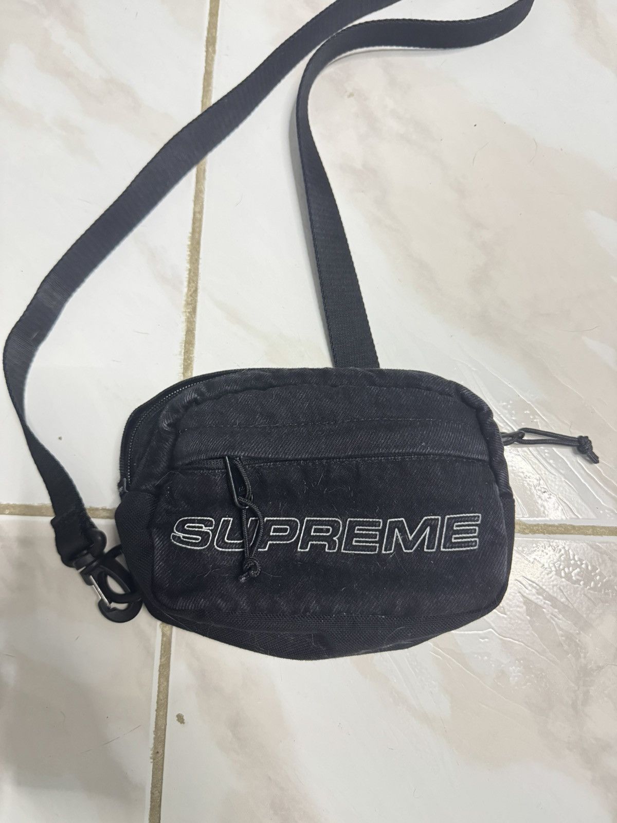 Supreme Supreme Denim Mini Shoulder Bag Black Crossbody FW | Grailed