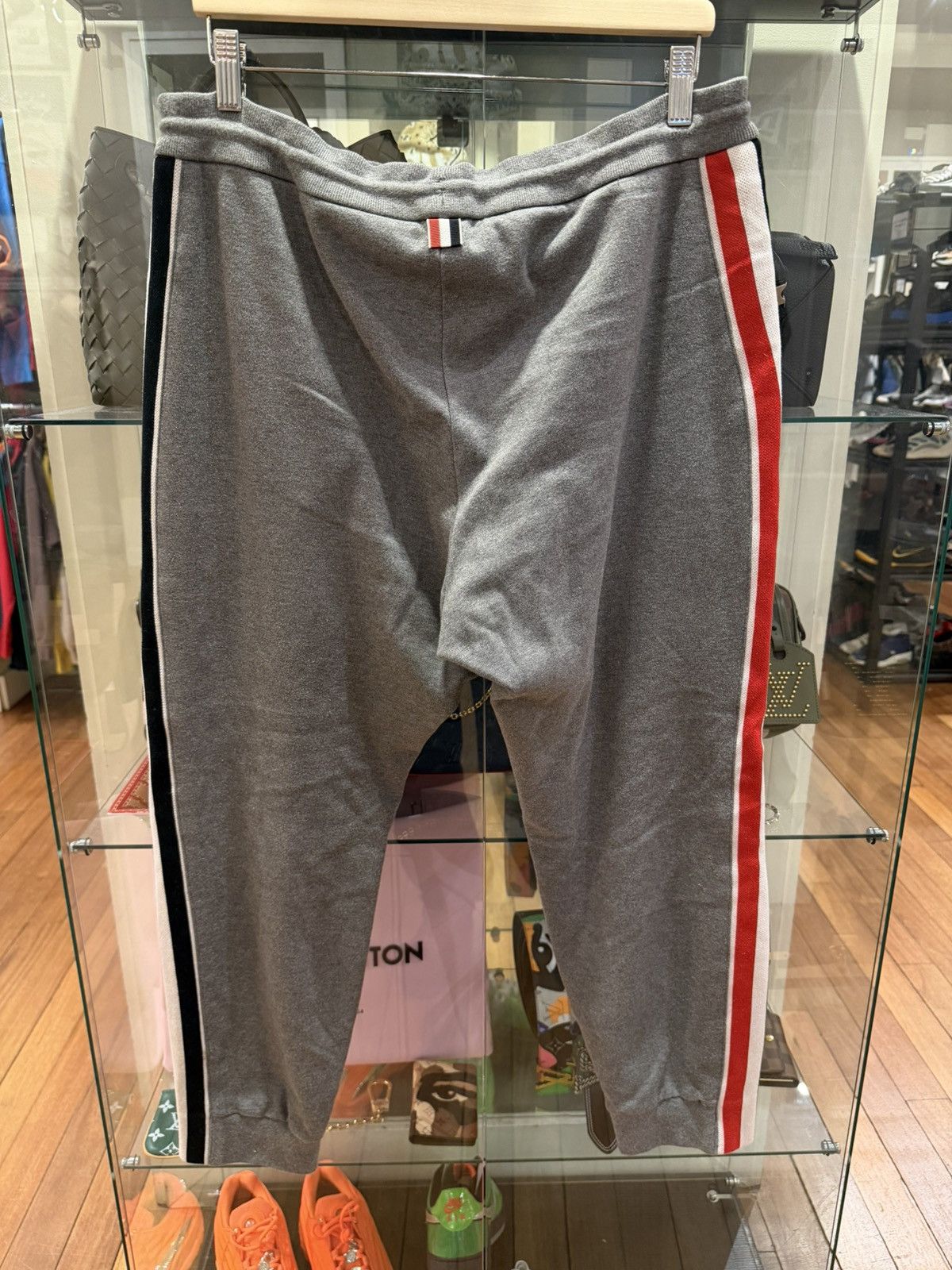 Thom Browne Thom Browne Webbed Tapered Sweatpants Size US 34 / EU 50 - 2 Thumbnail