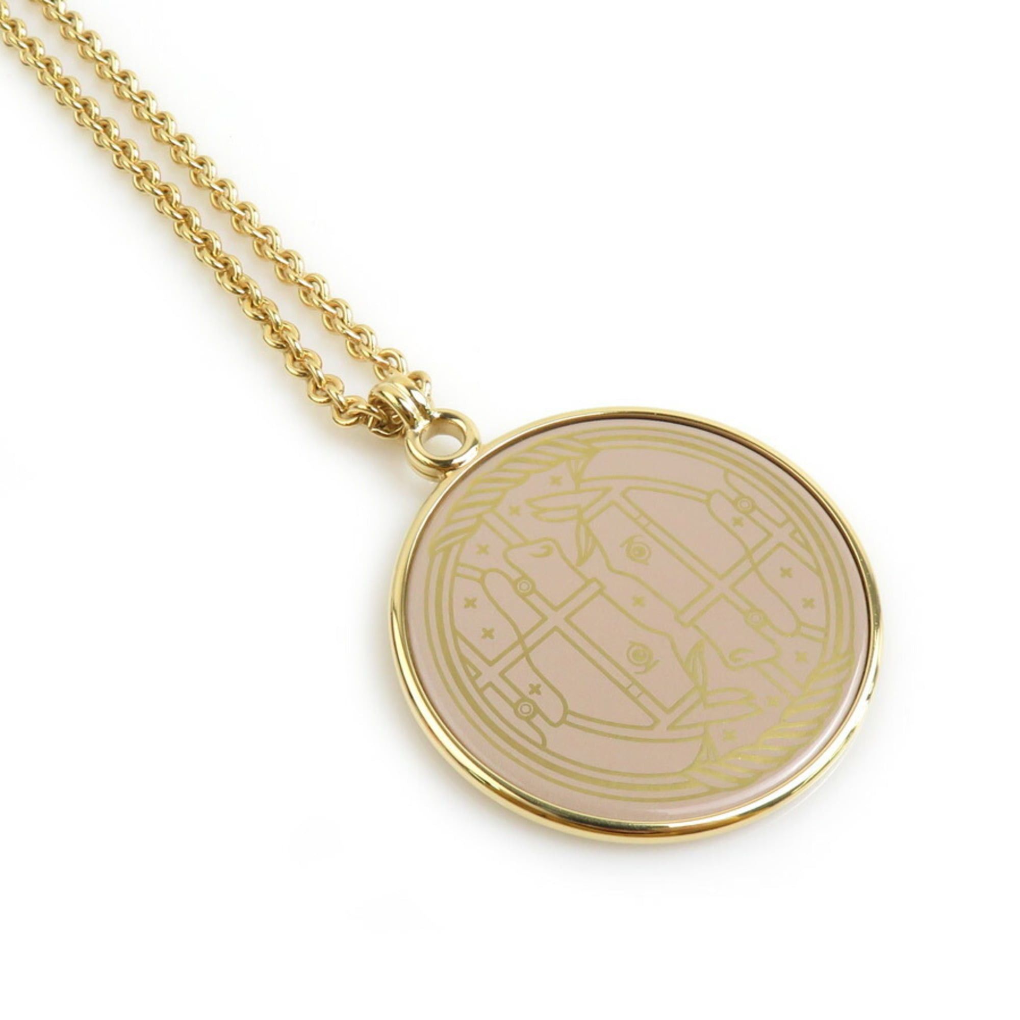 Hermes Hermes Hermès Cadrege GM Medaille Necklace Pendant in Gold, Unisex, h31740a Size ONE SIZE - 1 Thumbnail