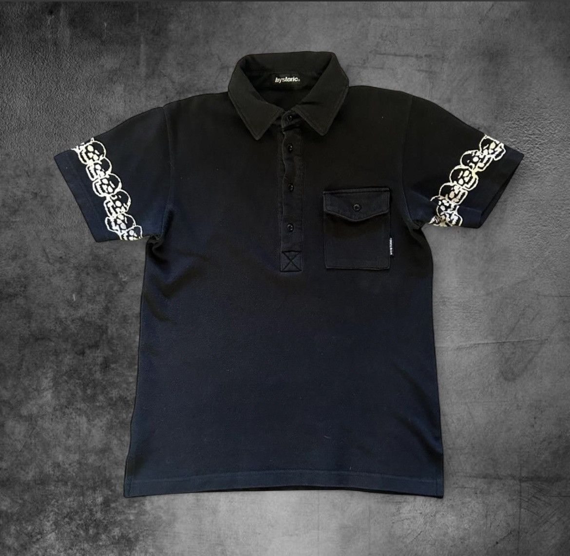 00s HYSTERIC GLAMOUR skull ポロシャツ Hysteric Glamour × Japanese Brand × Vintage Hysteric Glamour skull