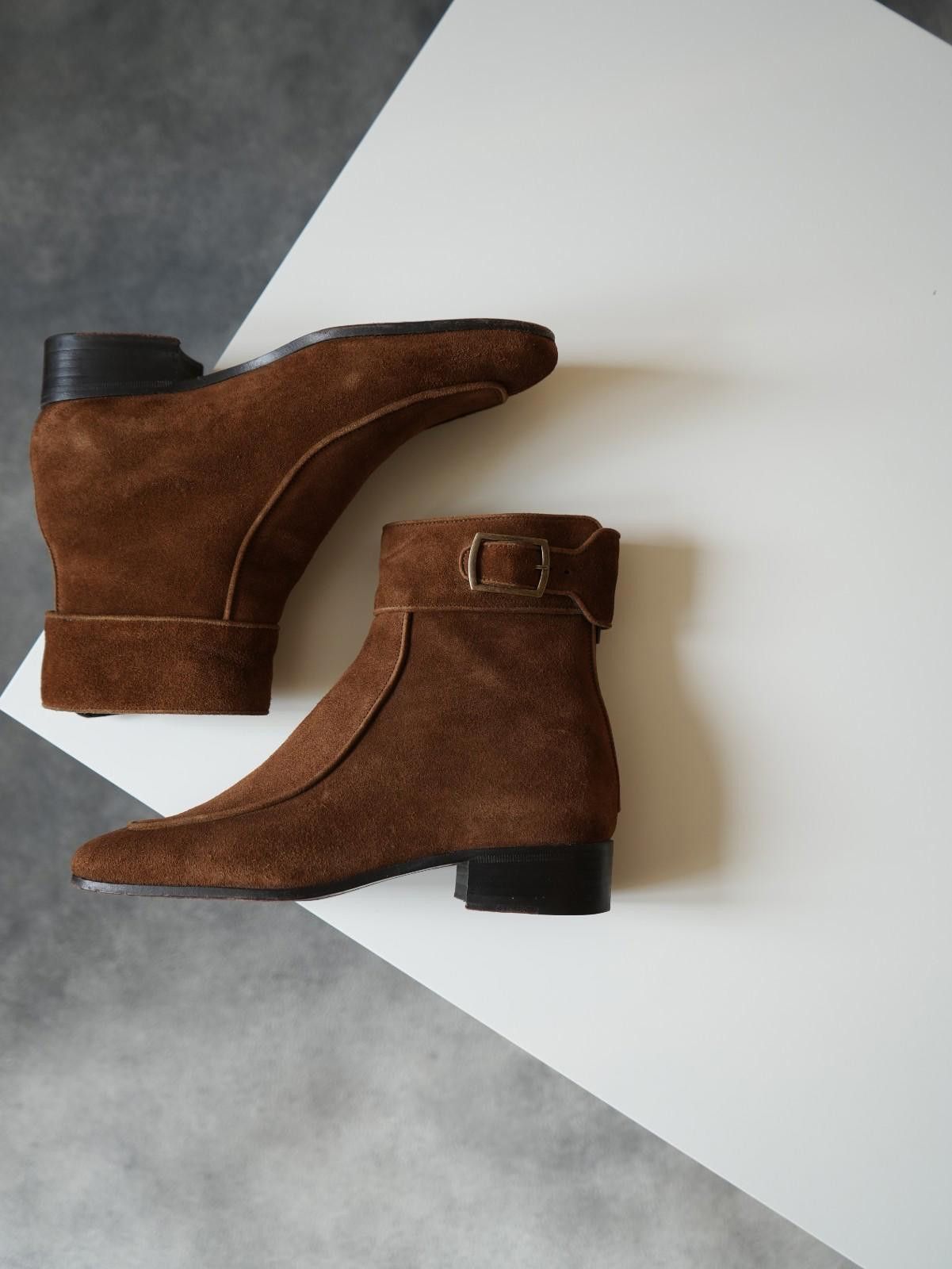 Saint Laurent Paris Saint Laurent Ancle Suede Buckle Boots WOMEN US6.5 Size US 6.5 / IT 36.5 - 3 Thumbnail
