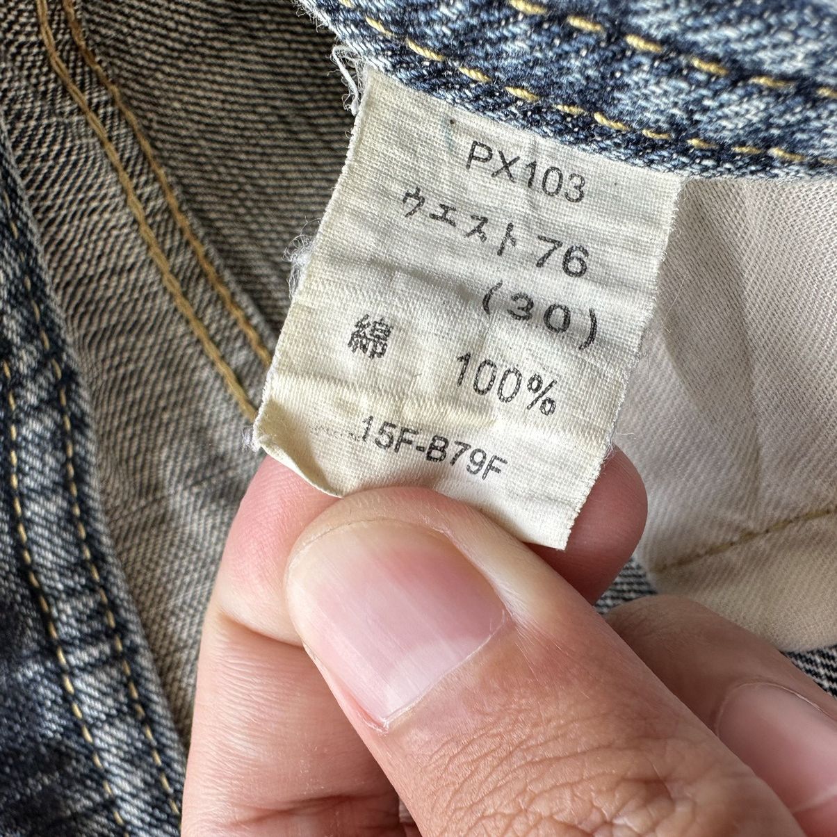 Japanese Brand Vintage GLHEART Distressed Faded Denim Jean Pant W30 Size US 30 / EU 46 - 8 Thumbnail