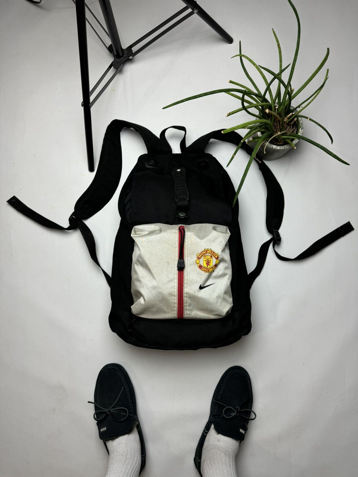 Nike × Vintage Vintage rare Nike Manchester United bag pack y2k Size ONE SIZE - 1 Thumbnail