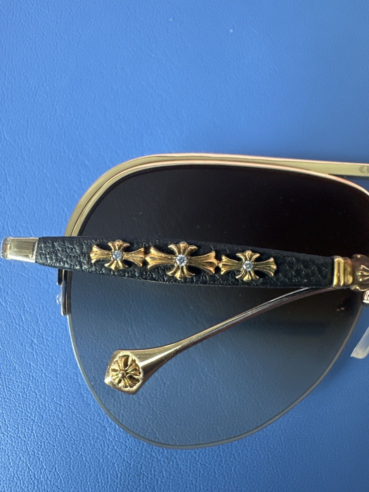 Chrome Hearts Chrome Hearts sunglasses with diamond Size ONE SIZE - 4 Thumbnail