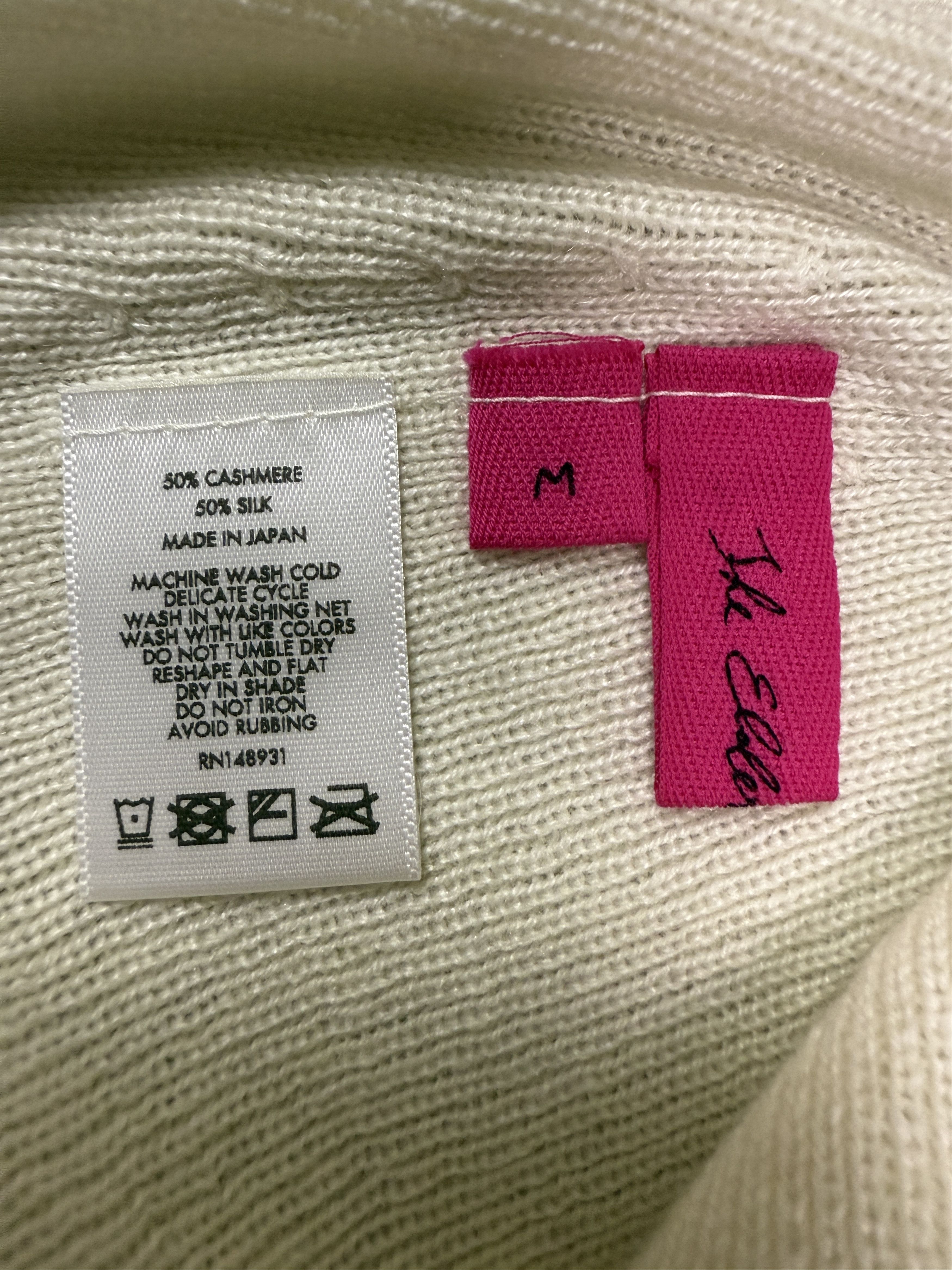 The Elder Statesman $650 The Elder Statesman Delicash White Turtleneck Size M / US 6-8 / IT 42-44 - 9 Thumbnail