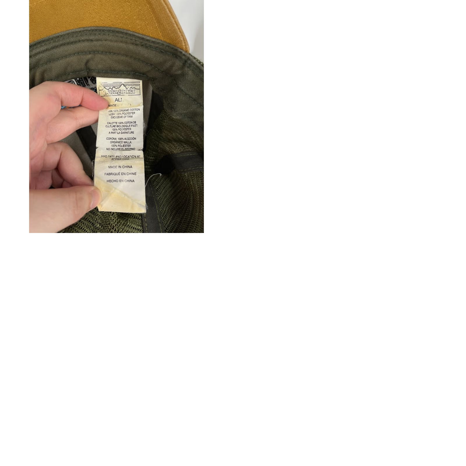 Patagonia Patagonia Trucker Hat Snap Back Adult One Size Beige Ventura CA Size ONE SIZE - 9 Thumbnail