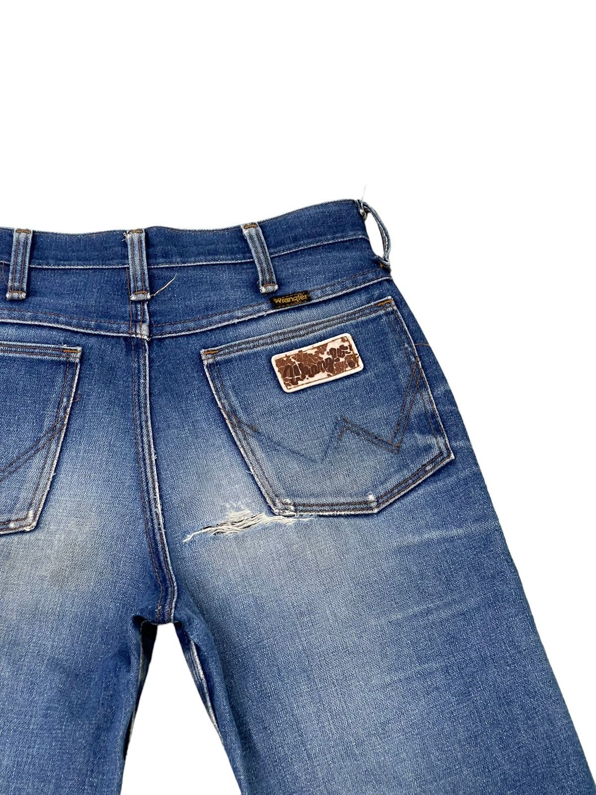 Wrangler Flare Jeans Vtg Wrangler USA Distress Boot Cut 7🟦5 Size US 28 / EU 44 - 19 Thumbnail
