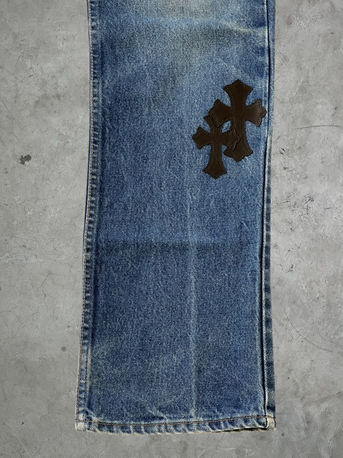 Chrome Hearts Chrome Hearts Leather Patch Jeans Size US 34 / EU 50 - 6 Thumbnail