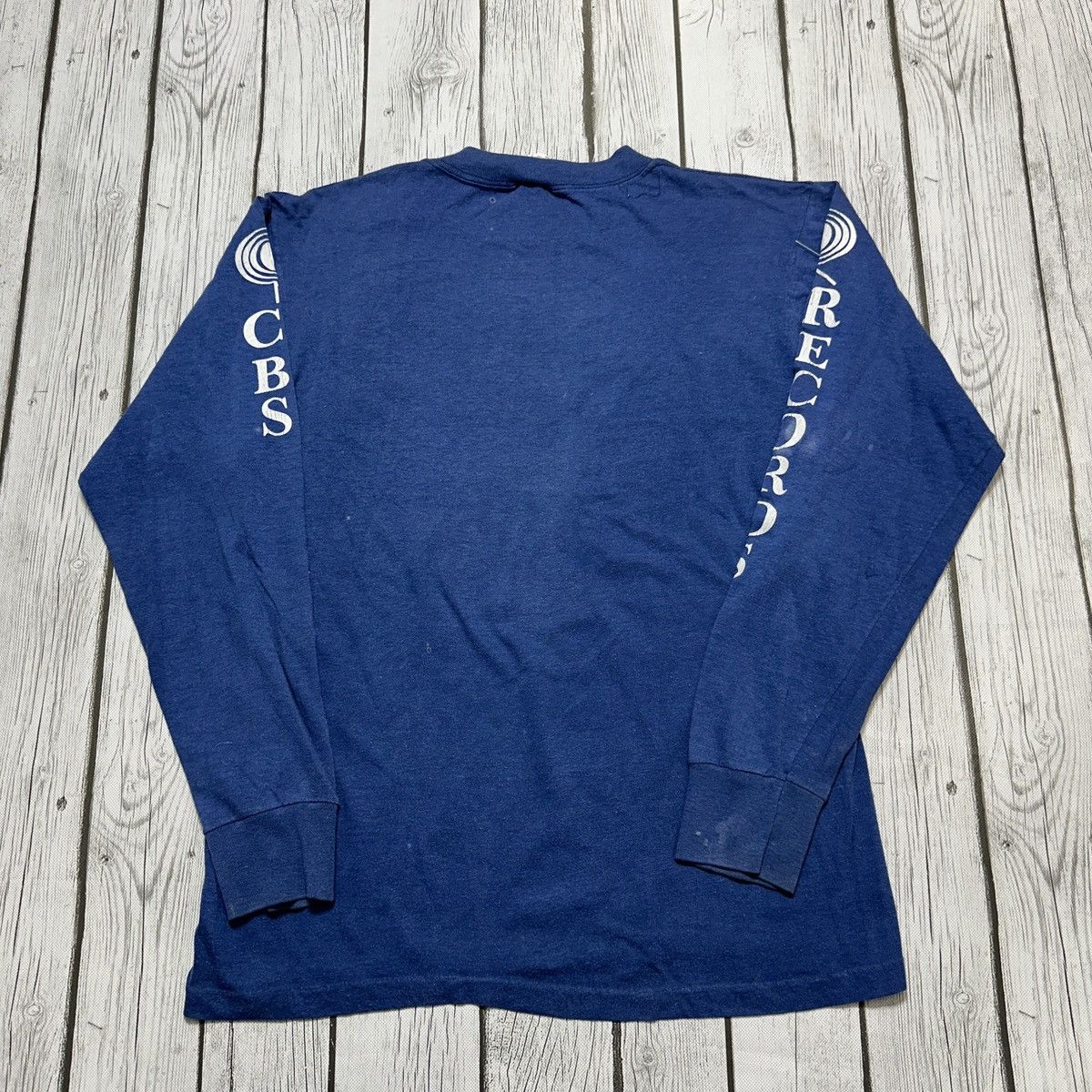 Vintage Vintage CBS Records long sleeve tee Size US M / EU 48-50 / 2 - 2 Thumbnail