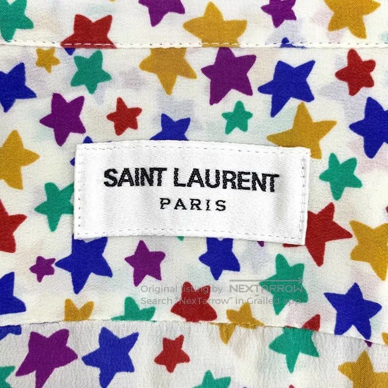 Saint Laurent Paris Saint Laurent Paris Color-Blocked Five-Pointed Star Printe Size US S / EU 44-46 / 1 - 5 Thumbnail