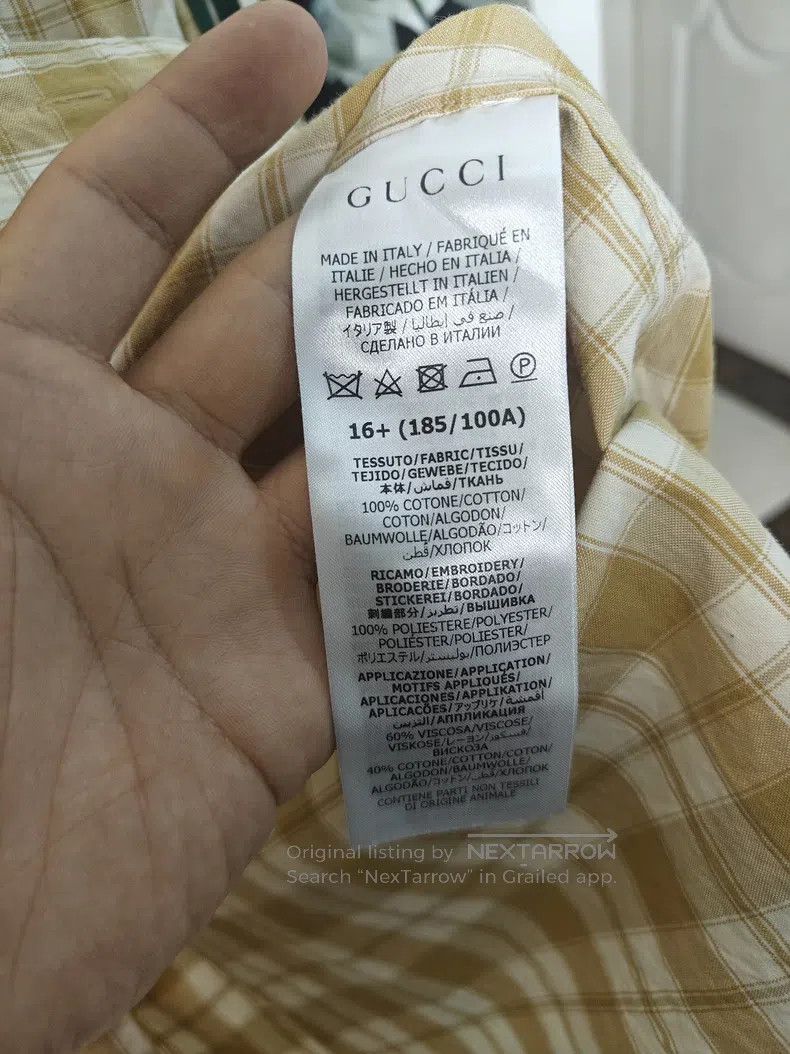 Gucci Gucci Size16+ Co-branded embroidered logo shirt Size US XXS / EU 40 - 4 Thumbnail