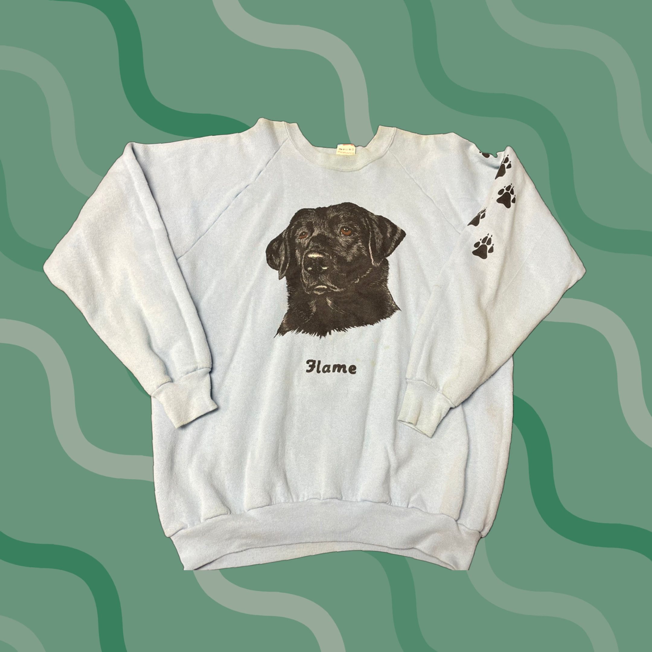 Fruit Of The Loom VINTAGE Fruit of the Loom Sweatshirt Unisex Adults Long Sleeve Crew Neck Black Lab 90s 2020s? Size US L / EU 52-54 / 3 - 1 Thumbnail